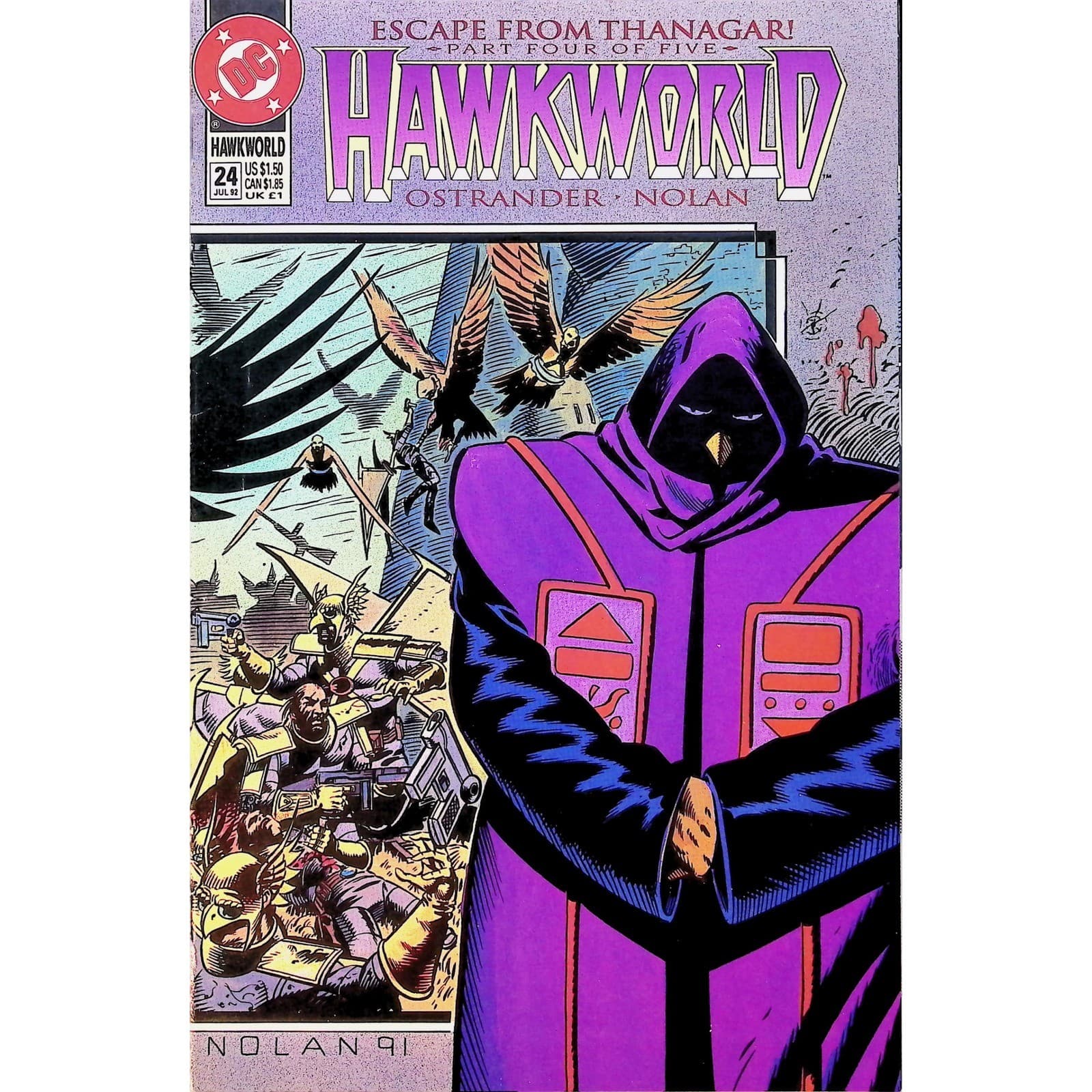 Hawkworld 10x Comic Lot #3 4 6 11 17 19 21 22 24 25 DC 1990 Ostrander Nolan - Thumbnail 10