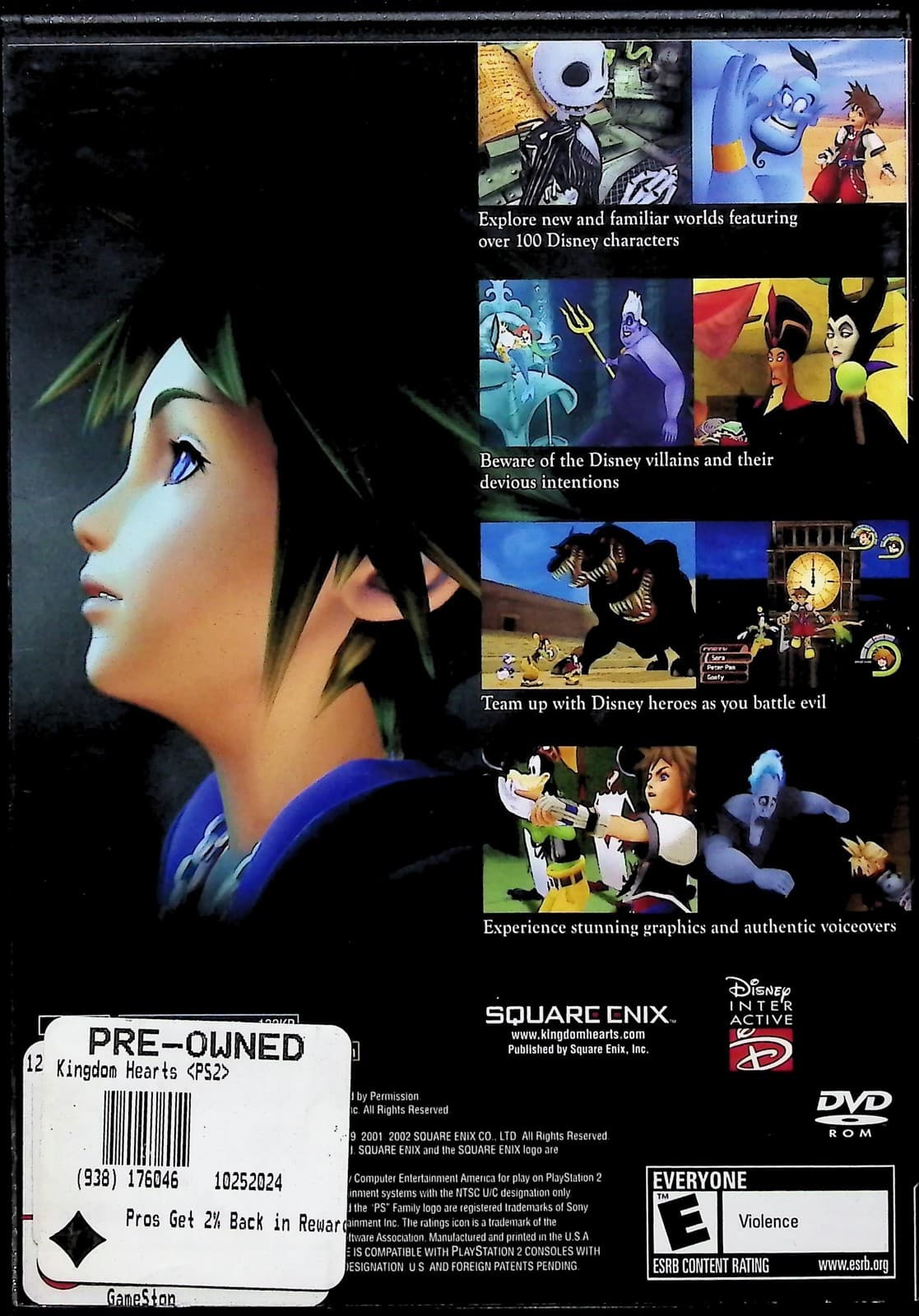 Kingdom Hearts Sony PlayStation 2 PS2 Greatest Hits NTSC-U/C Square Enix - Thumbnail 2