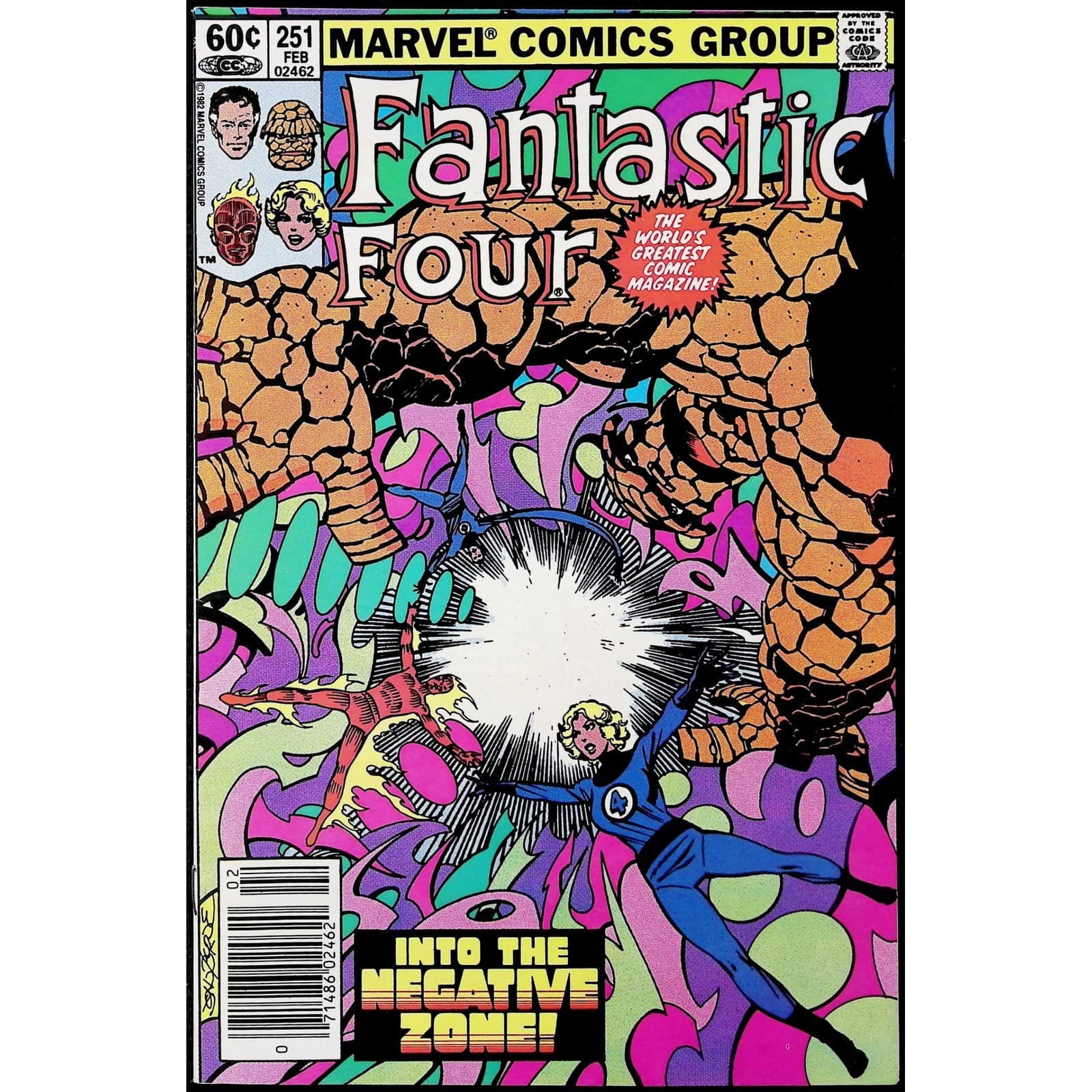 Fantastic Four 6X Comic Lot #236 251 254 260 261 262 Newsstand Marvel - Thumbnail 6