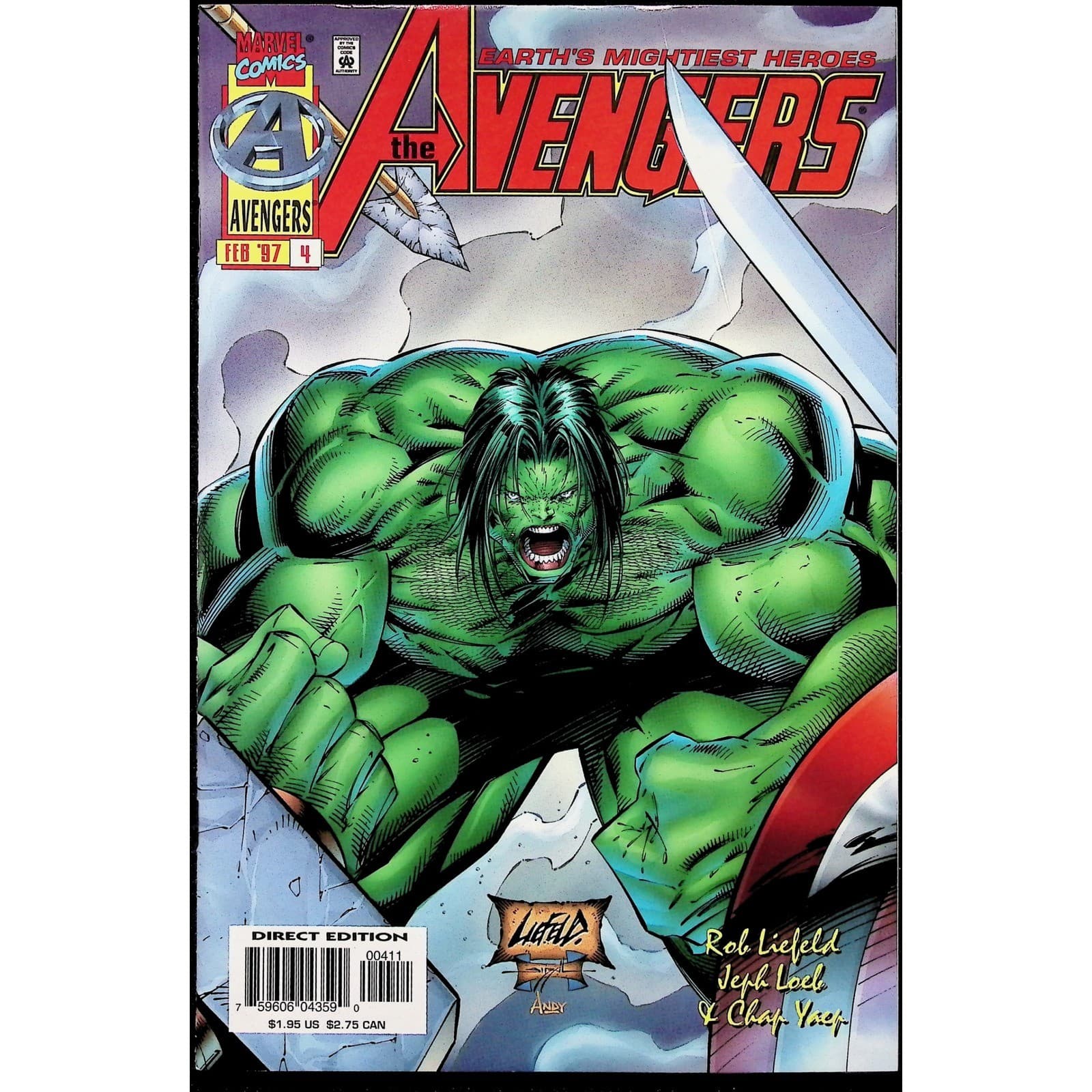 Avengers Vol.2 3X Comic Lot #1 4 13 Direct Edition Marvel - Thumbnail 4