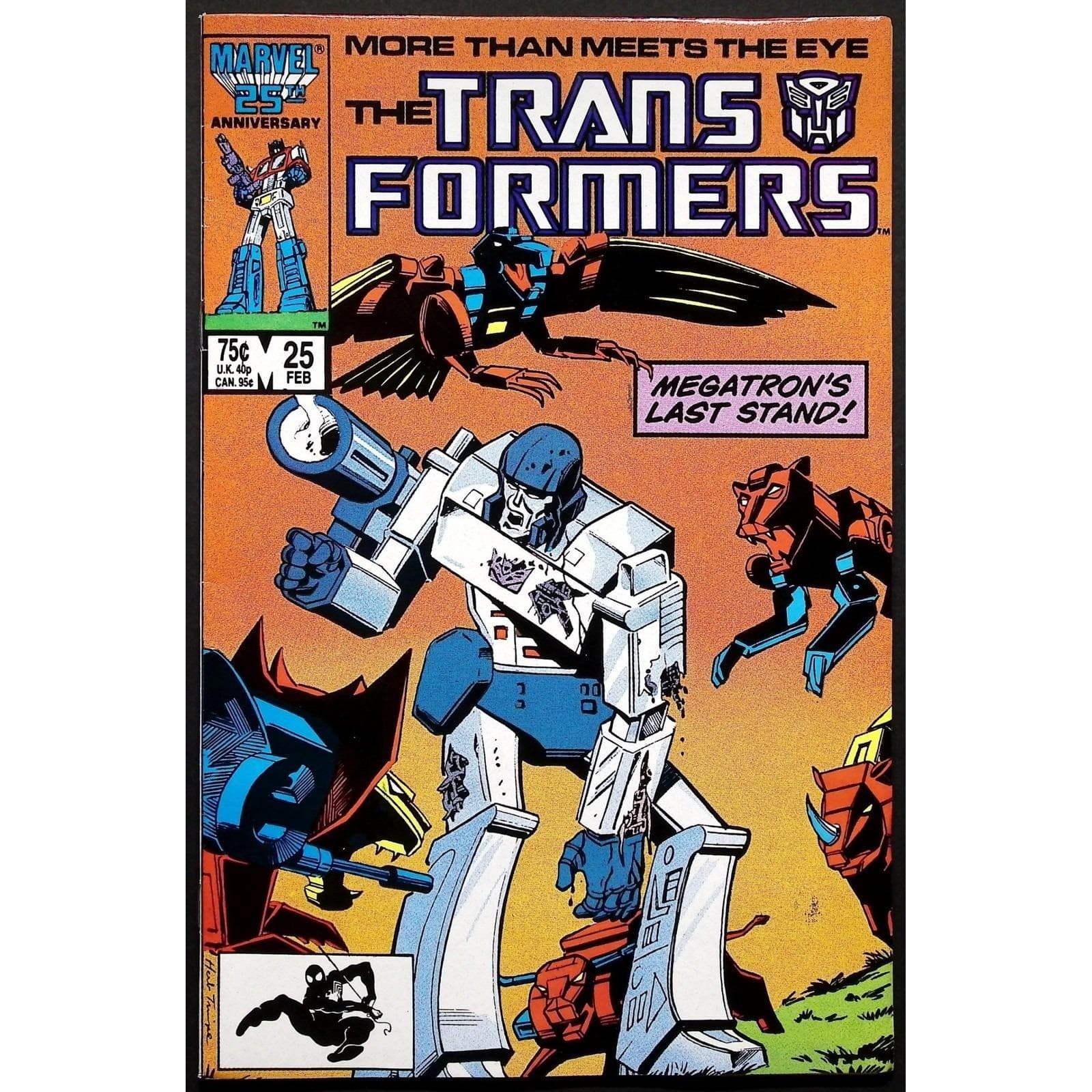 Marvel Transformers Comic Book #25 Megatron's Last Stand 1st app. Predacons