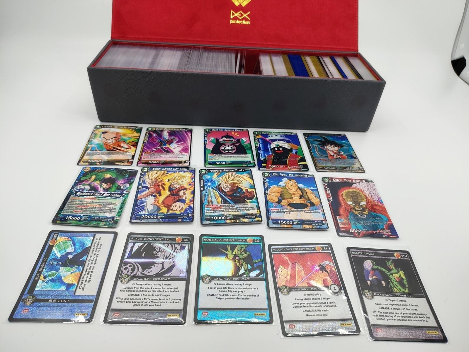 Dragon Ball Super & Vintage Panini DBZ 500+ Bulk Card Lot w/ Dex Storage Box - Thumbnail 6