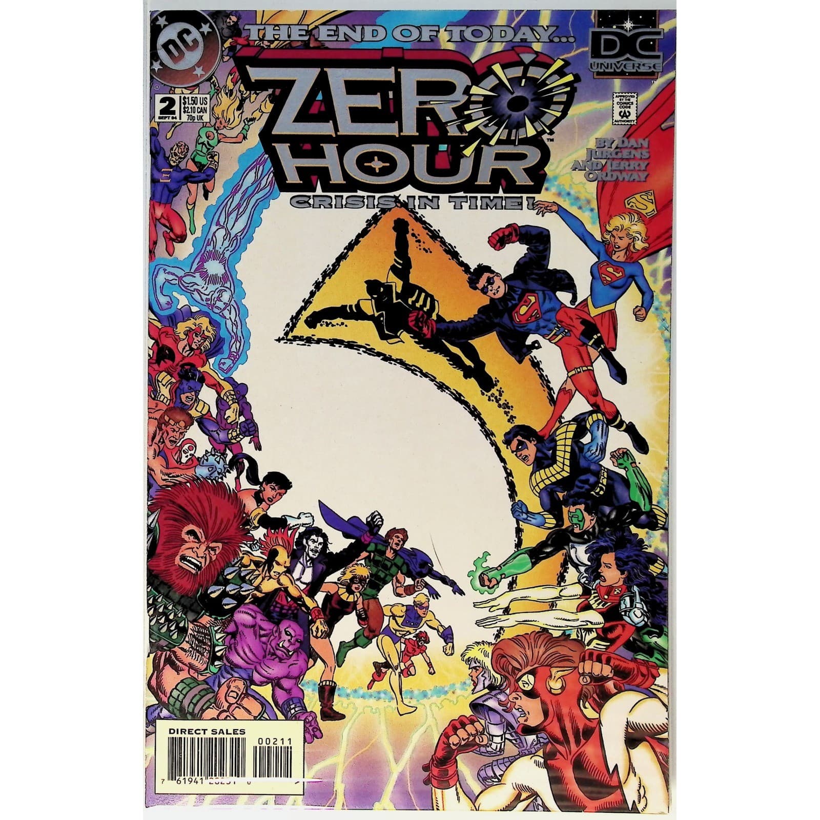 Zero Hour Crisis in Time #0-4 Set White Blank Variant DC 1994 Complete Lot VF-NM - Thumbnail 4