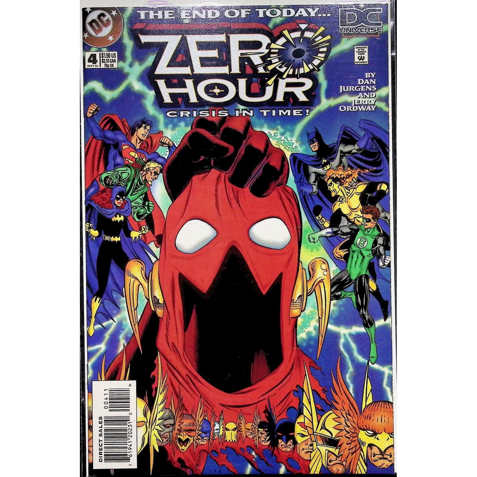 Zero Hour Crisis in Time #0-4 Set White Blank Variant DC 1994 Complete Lot VF-NM - Thumbnail 6