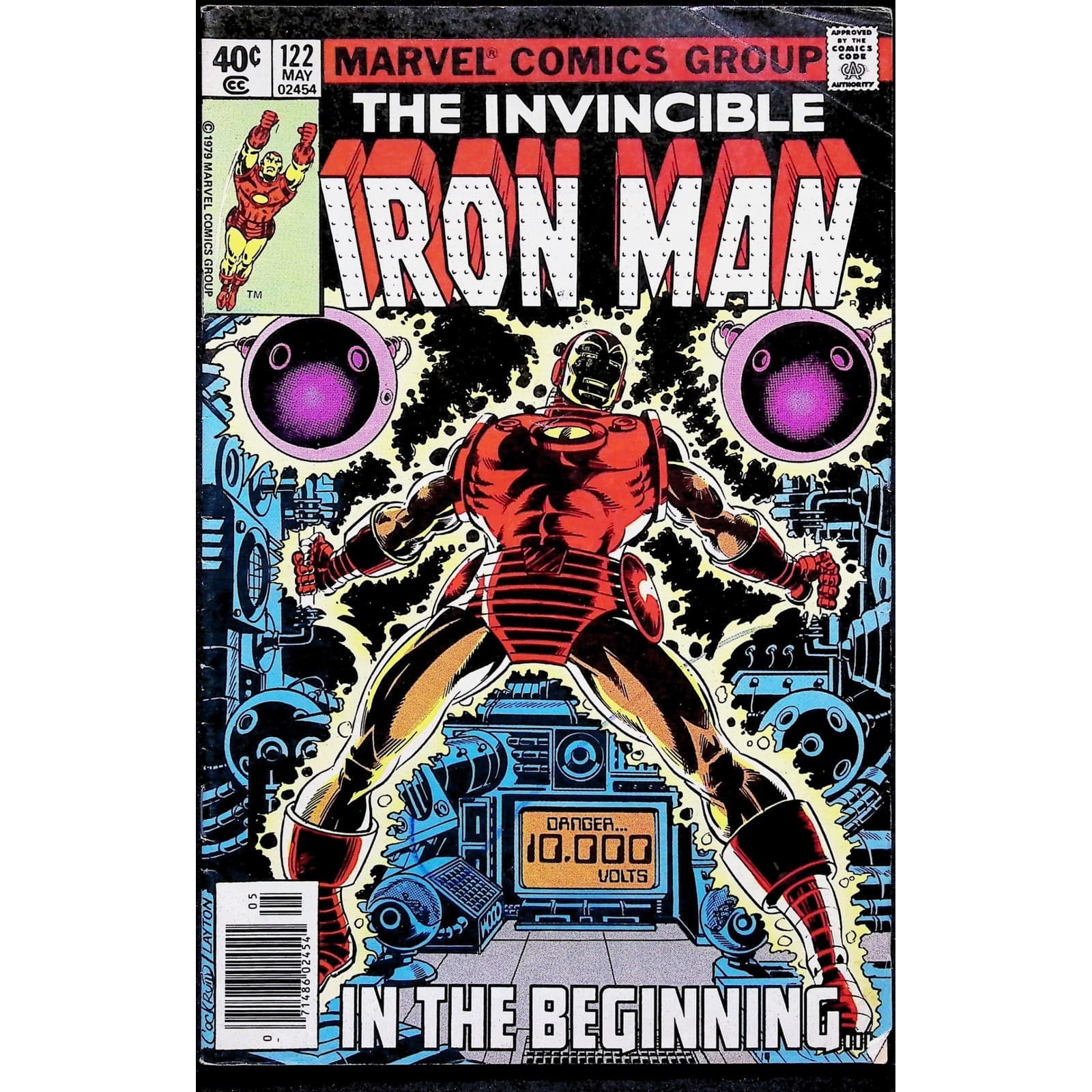 Iron Man #122 #124 Marvel 1979 Romita Jr Bob Layton Newsstand Bronze Age Lot - Thumbnail 4