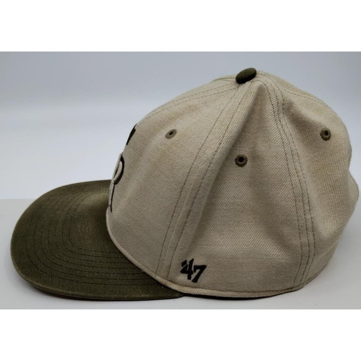 Colorado Rockies Hat Cap Snap Back Mens One Size Beige Green MLB Baseball '47 - Thumbnail 2