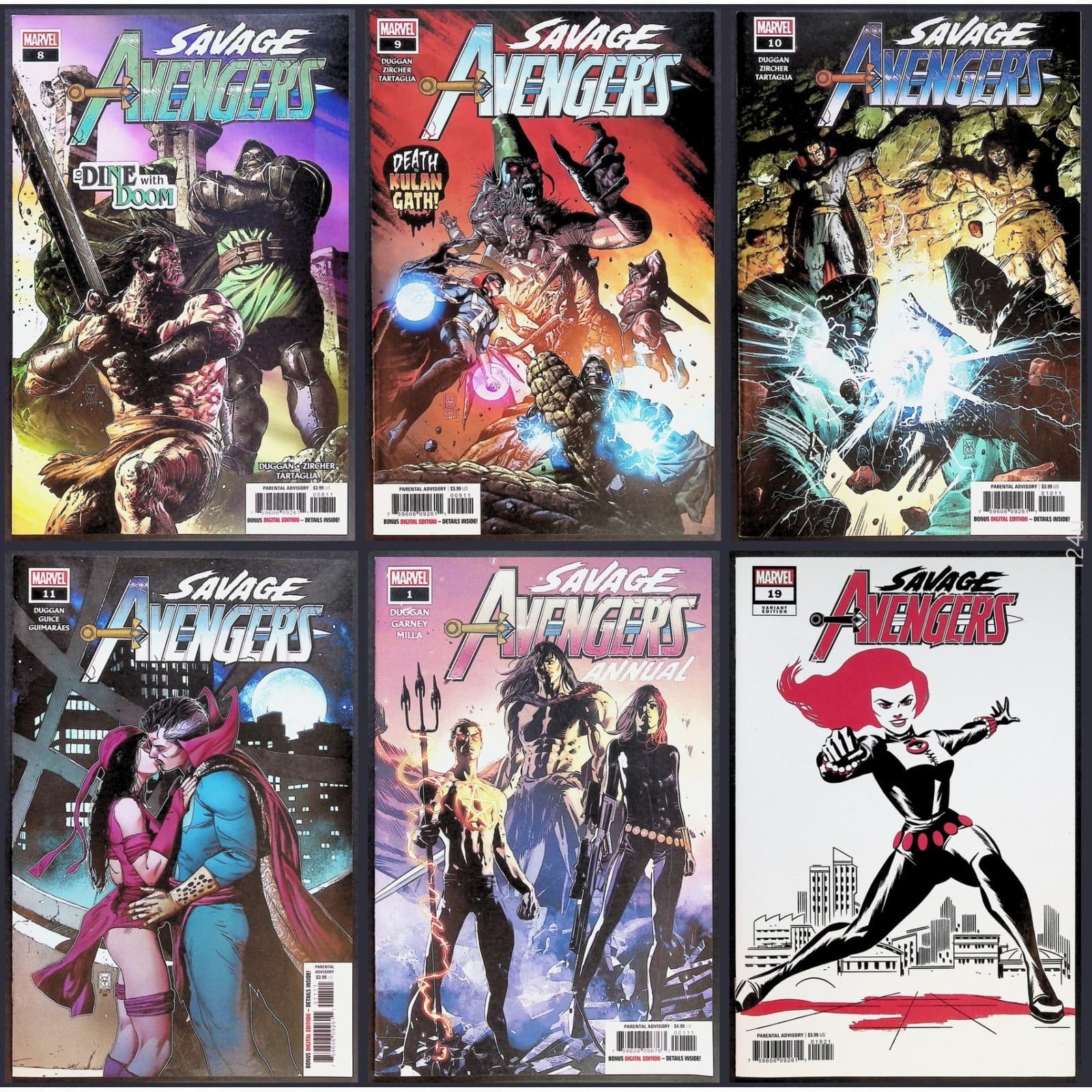 Savage Avengers 15x Lot #0 1 + Elektra Variants, #3–11, #19, Annual #1 Dell'Otto - Thumbnail 2