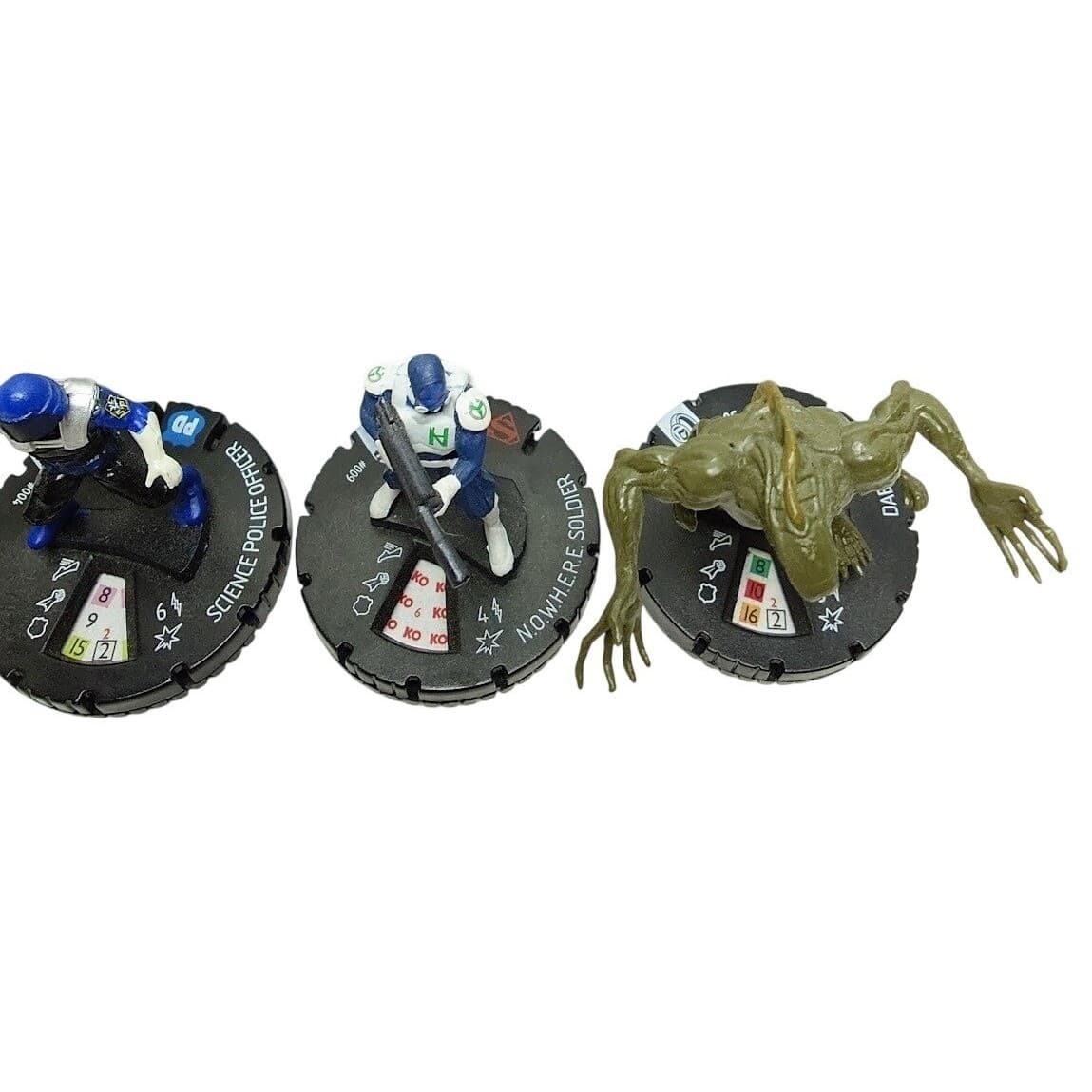 HeroClix Police SWAT Nowhere Soldier Dagon Figure Lot Marvel Set Game Miniatures - Thumbnail 4