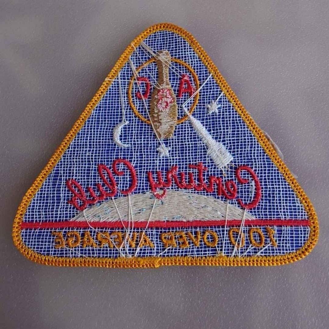 ABC Century Club 100 Over Average Bowling Patch Space Rocket - Thumbnail 2