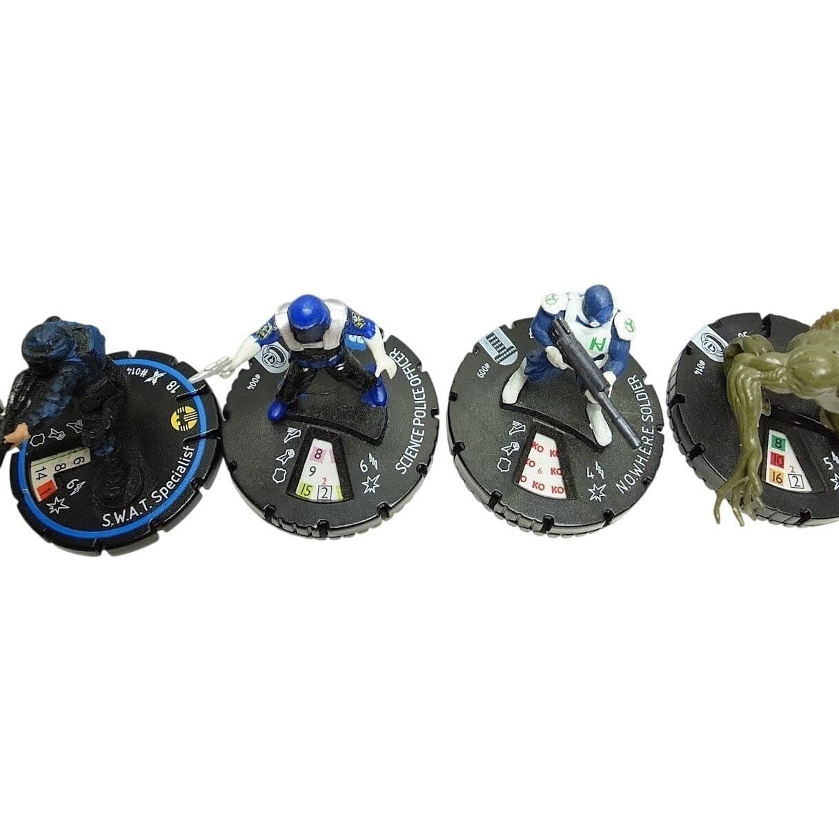 HeroClix Police SWAT Nowhere Soldier Dagon Figure Lot Marvel Set Game Miniatures - Thumbnail 3