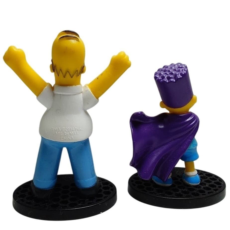 Vintage The Simpsons Homer Simpson Bartman Action Figure Set 2001 Fox Playmates - Thumbnail 2