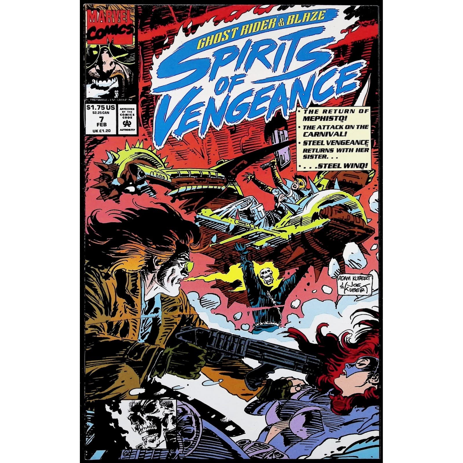 Ghost Rider / Blaze: Spirits of Vengeance 3X Comic Lot #7A 13A 34A Marvel Comics - Thumbnail 2