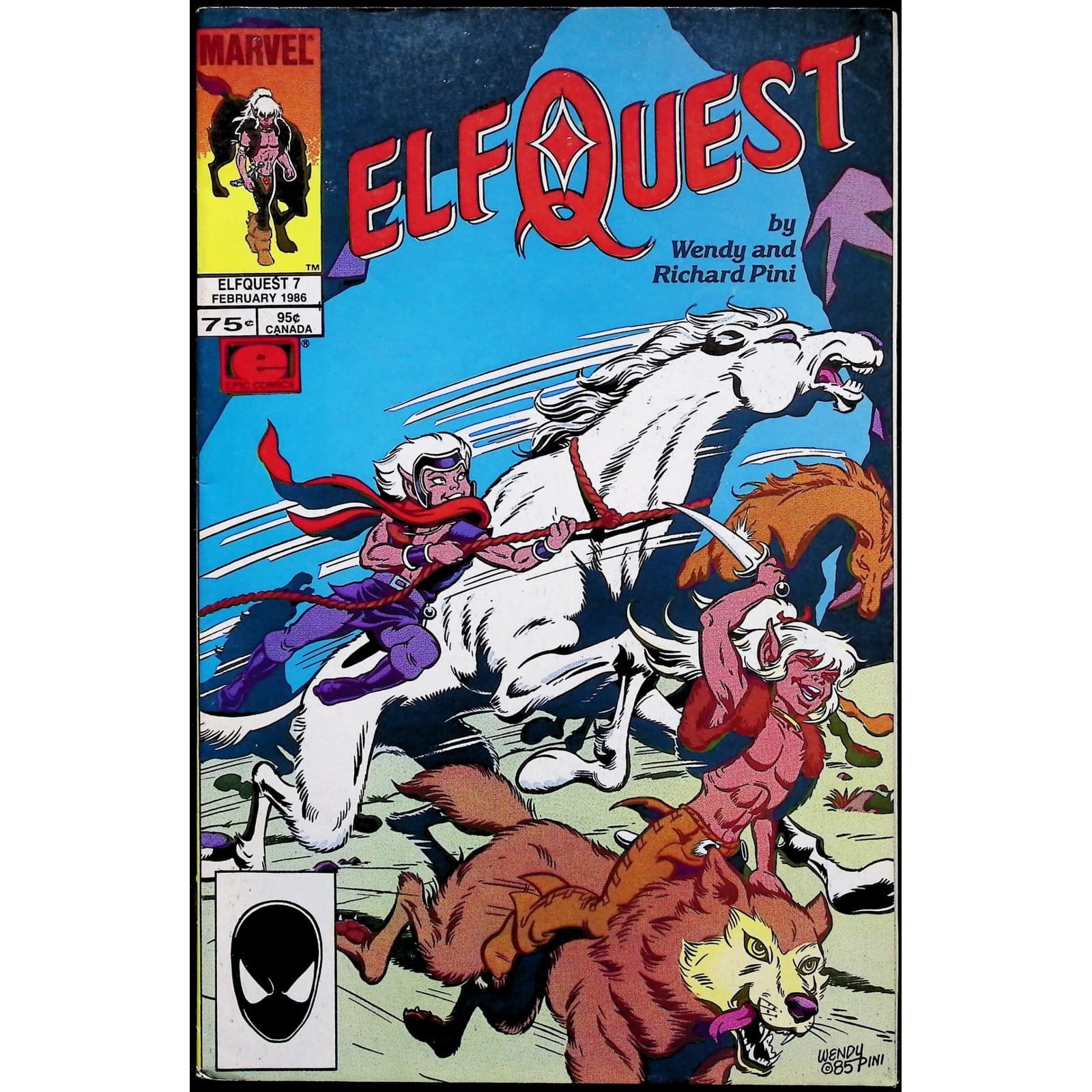 Elfquest 2X Comic Lot #6 7 Direct Edition Marvel - Thumbnail 2