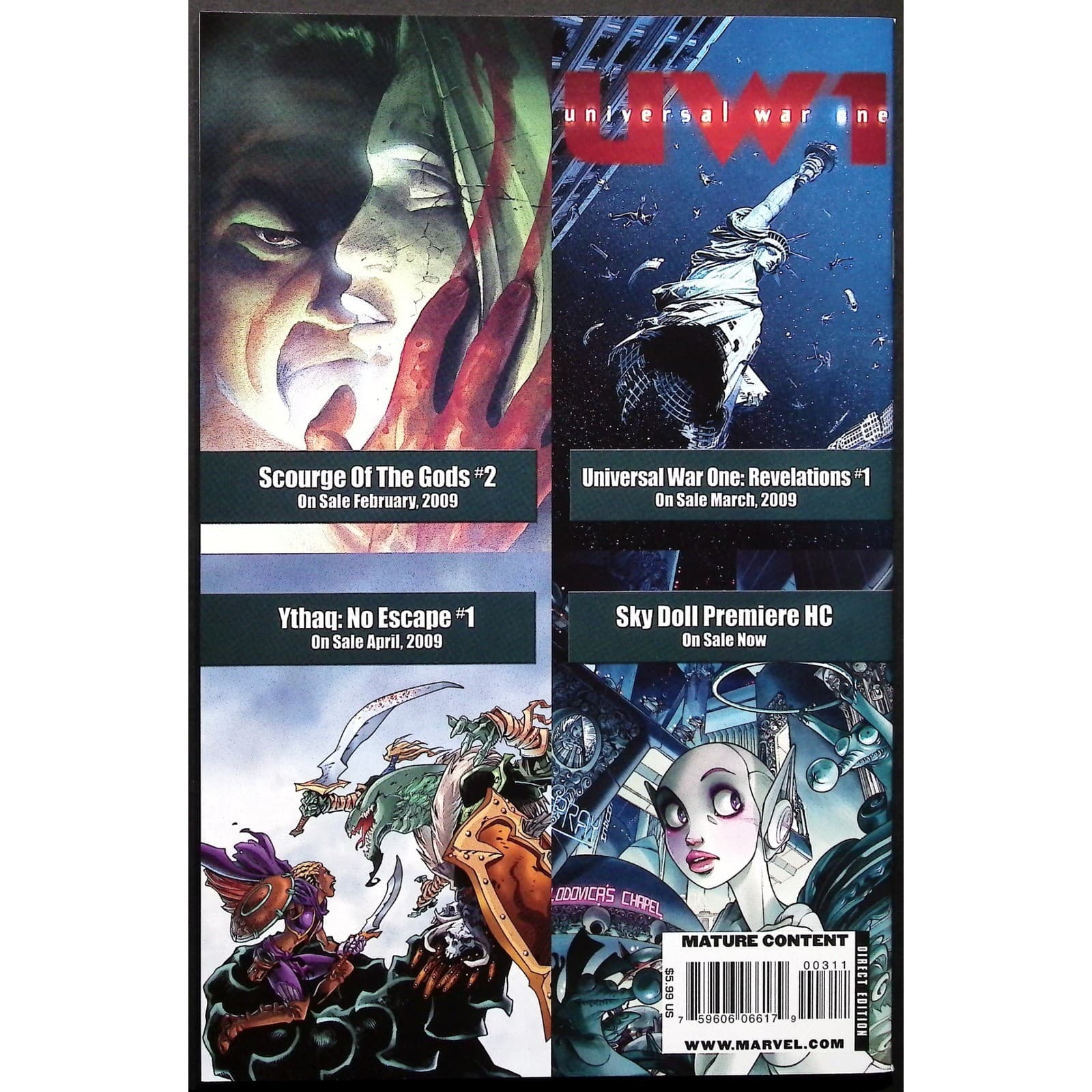 Ythaq The Forsaken World #1 #2 #3 Complete Marvel Soleil Set Adrien Floch VF/NM - Thumbnail 4