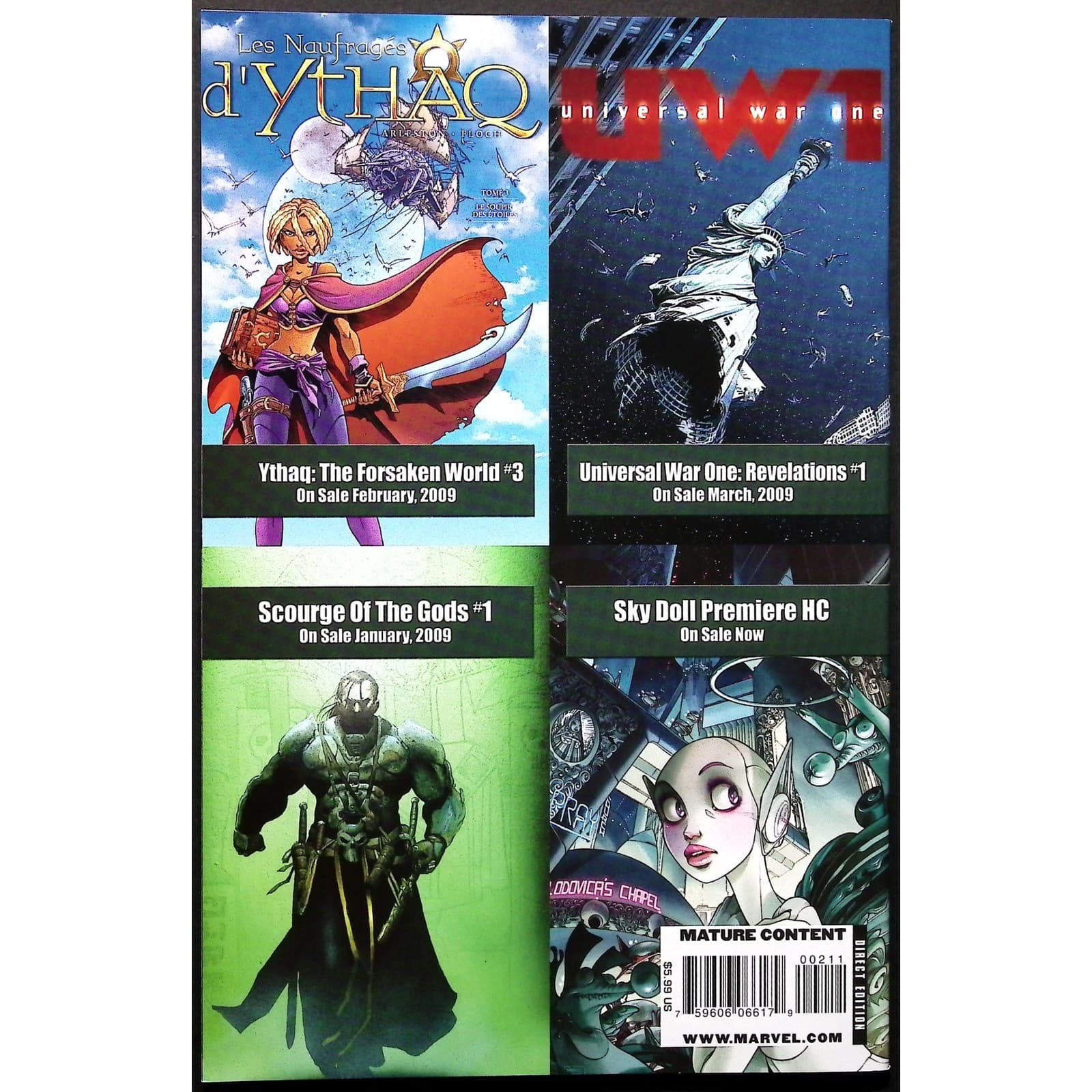 Ythaq The Forsaken World #1 #2 #3 Complete Marvel Soleil Set Adrien Floch VF/NM - Thumbnail 6