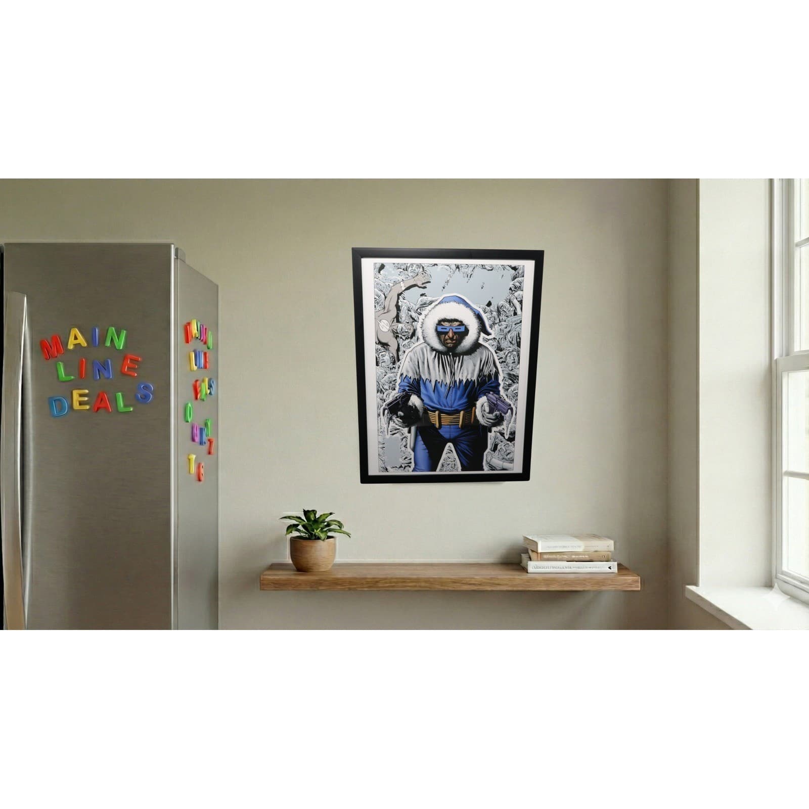 Captain Cold Framed 12x16 Comic Cover Art by Brian Bolland | DC Comics - Thumbnail 2