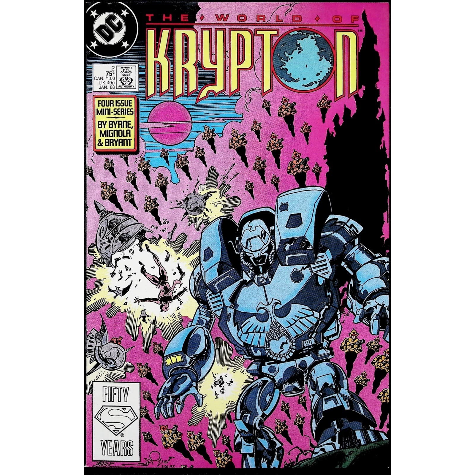 DC Comics The World of Krypton 1-4 Complete Mini-Series 1987 4x Lot - Thumbnail 3