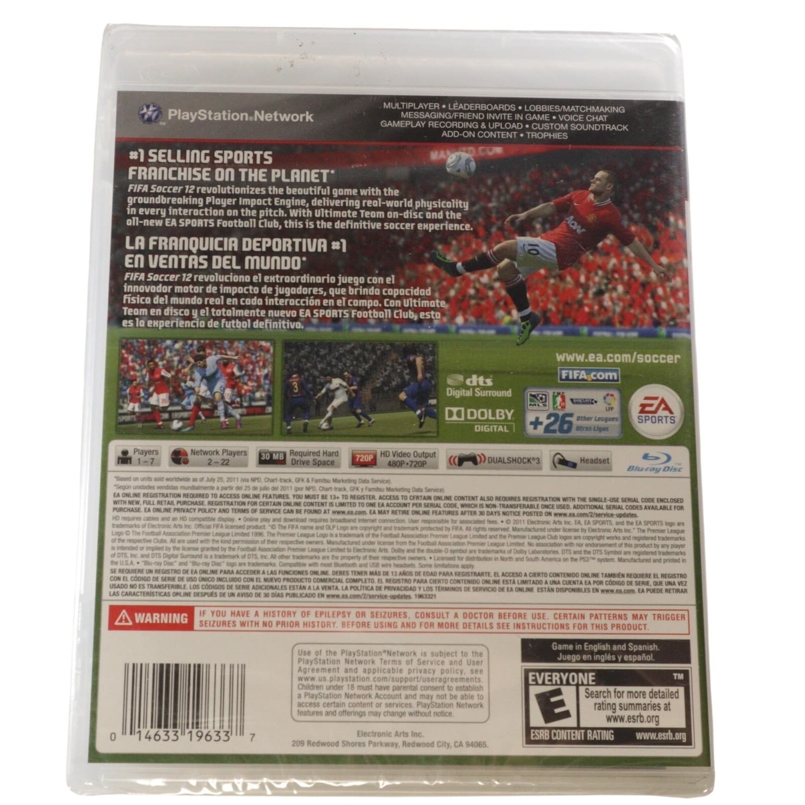 FIFA Soccer 12 (FIFA 12) Sony PlayStation 3 PS3 Video Game EA Sports Sealed - Thumbnail 2