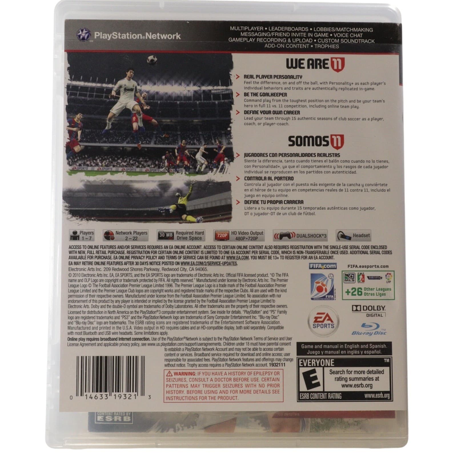 FIFA Soccer 11 Sony PlayStation 3 PS3 Video Game Complete CIB EA Sports Manual - Thumbnail 2