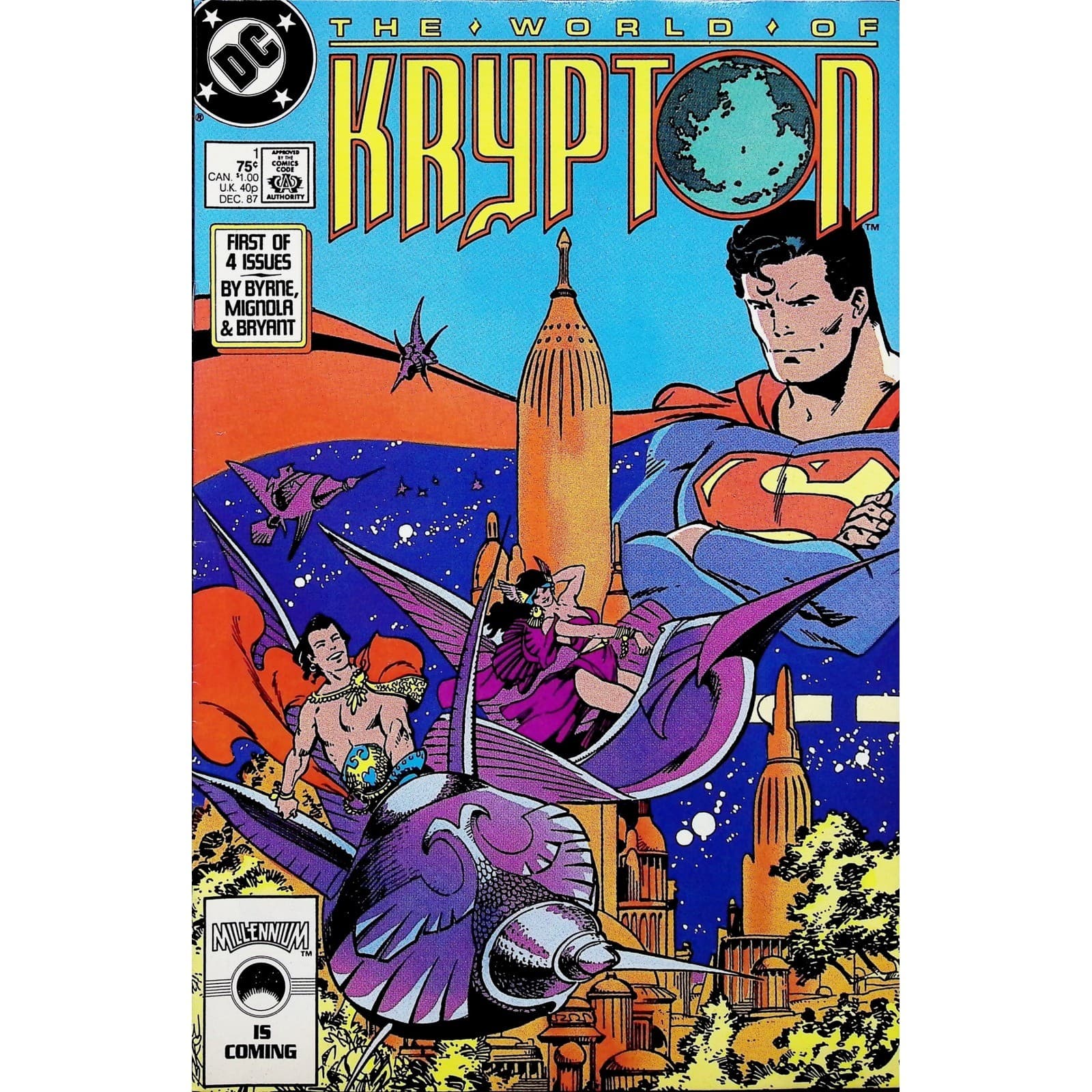DC Comics The World of Krypton 1-4 Complete Mini-Series 1987 4x Lot - Thumbnail 2