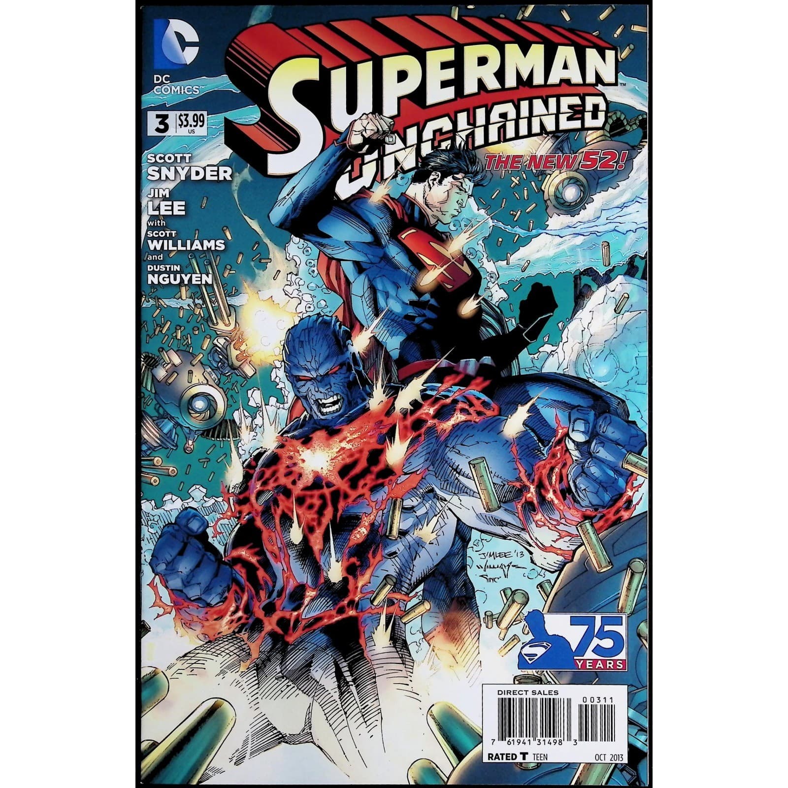 Superman Unchained 8X Comic Lot #1 2 3 5 6 7 8 9 New 52 DC - Thumbnail 6