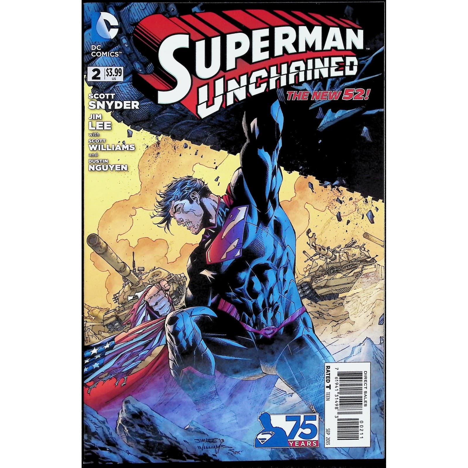 Superman Unchained 8X Comic Lot #1 2 3 5 6 7 8 9 New 52 DC - Thumbnail 4