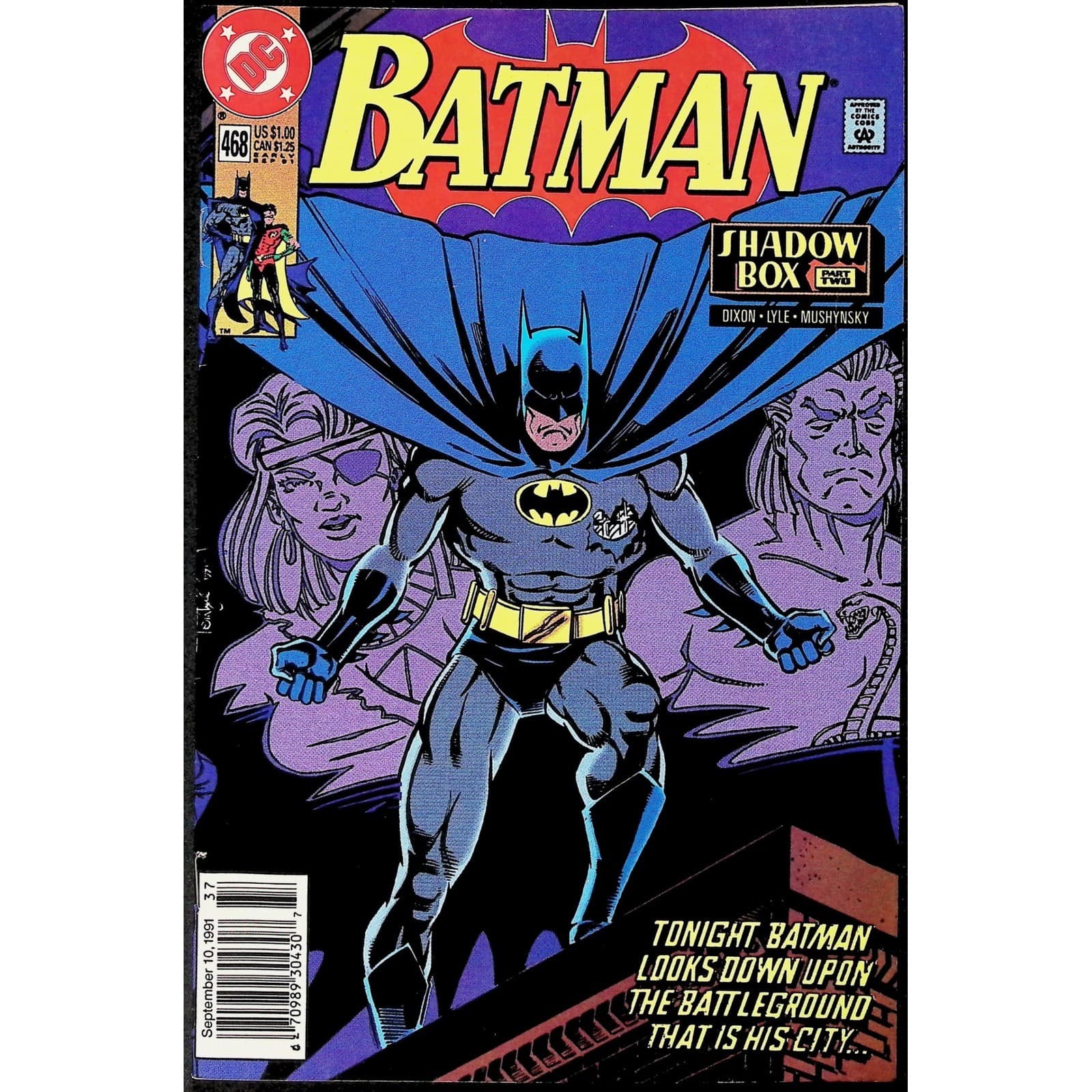 Batman 4X Comic Lot #468 472 477 Annual 14 Shadow Box Idiot Root DC Newsstand - Thumbnail 2