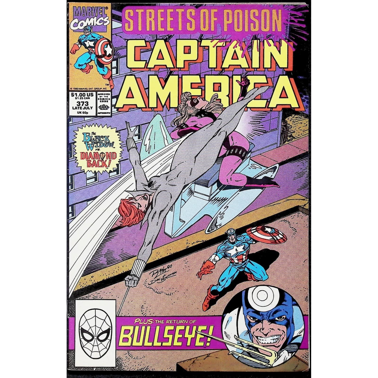 Captain America 4X Comic Lot #369 373 375 376 Skeleton Crew Marvel - Thumbnail 6