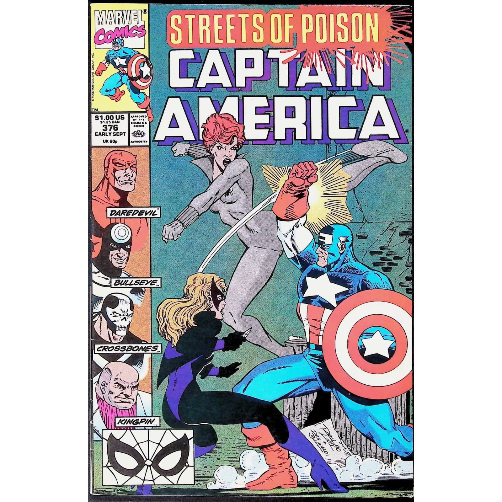 Captain America 4X Comic Lot #369 373 375 376 Skeleton Crew Marvel - Thumbnail 8