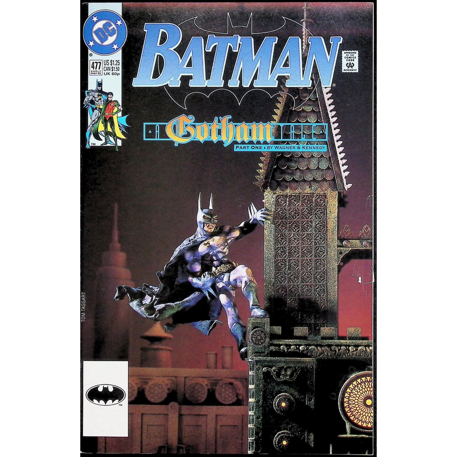 Batman 4X Comic Lot #468 472 477 Annual 14 Shadow Box Idiot Root DC Newsstand - Thumbnail 6