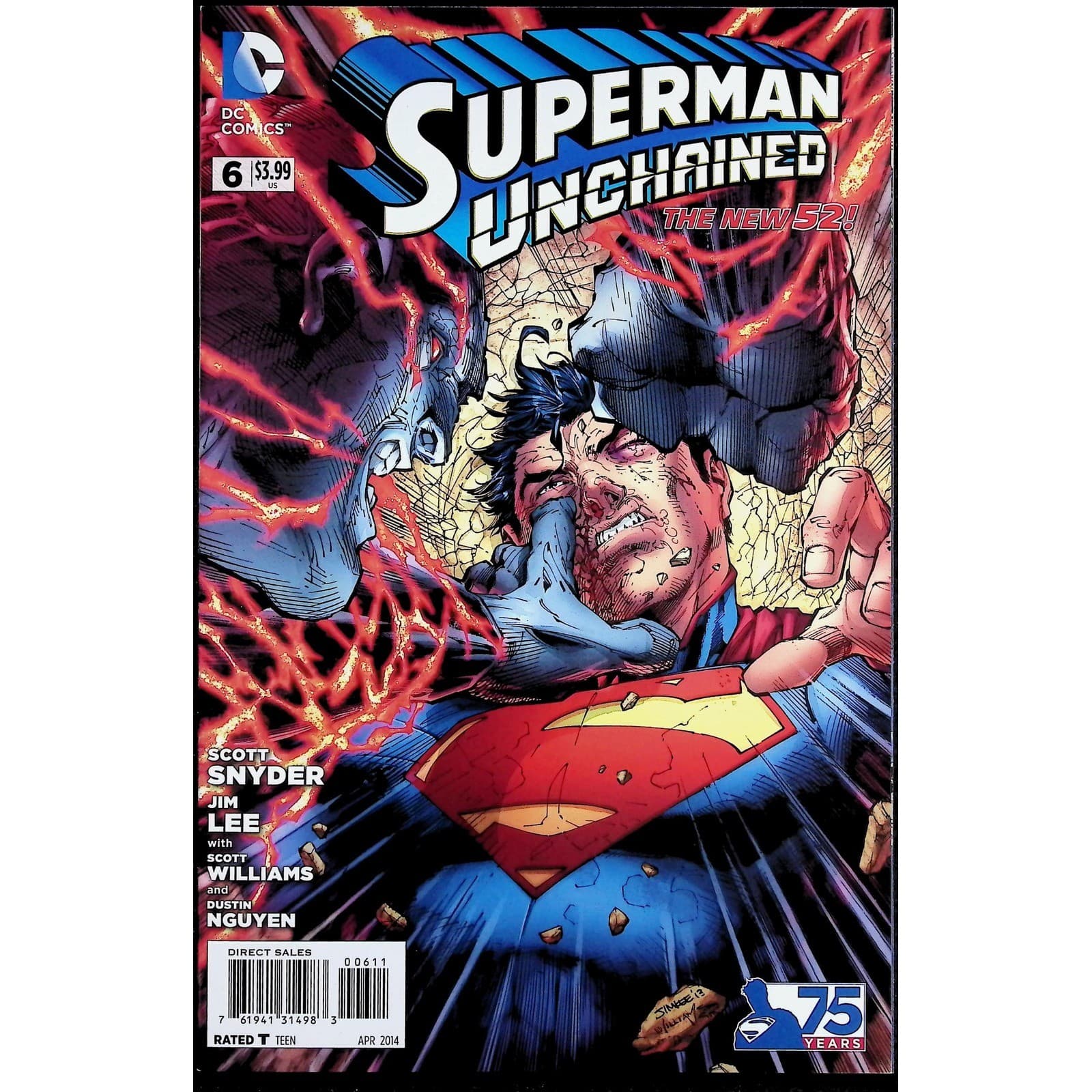 Superman Unchained 8X Comic Lot #1 2 3 5 6 7 8 9 New 52 DC - Thumbnail 9