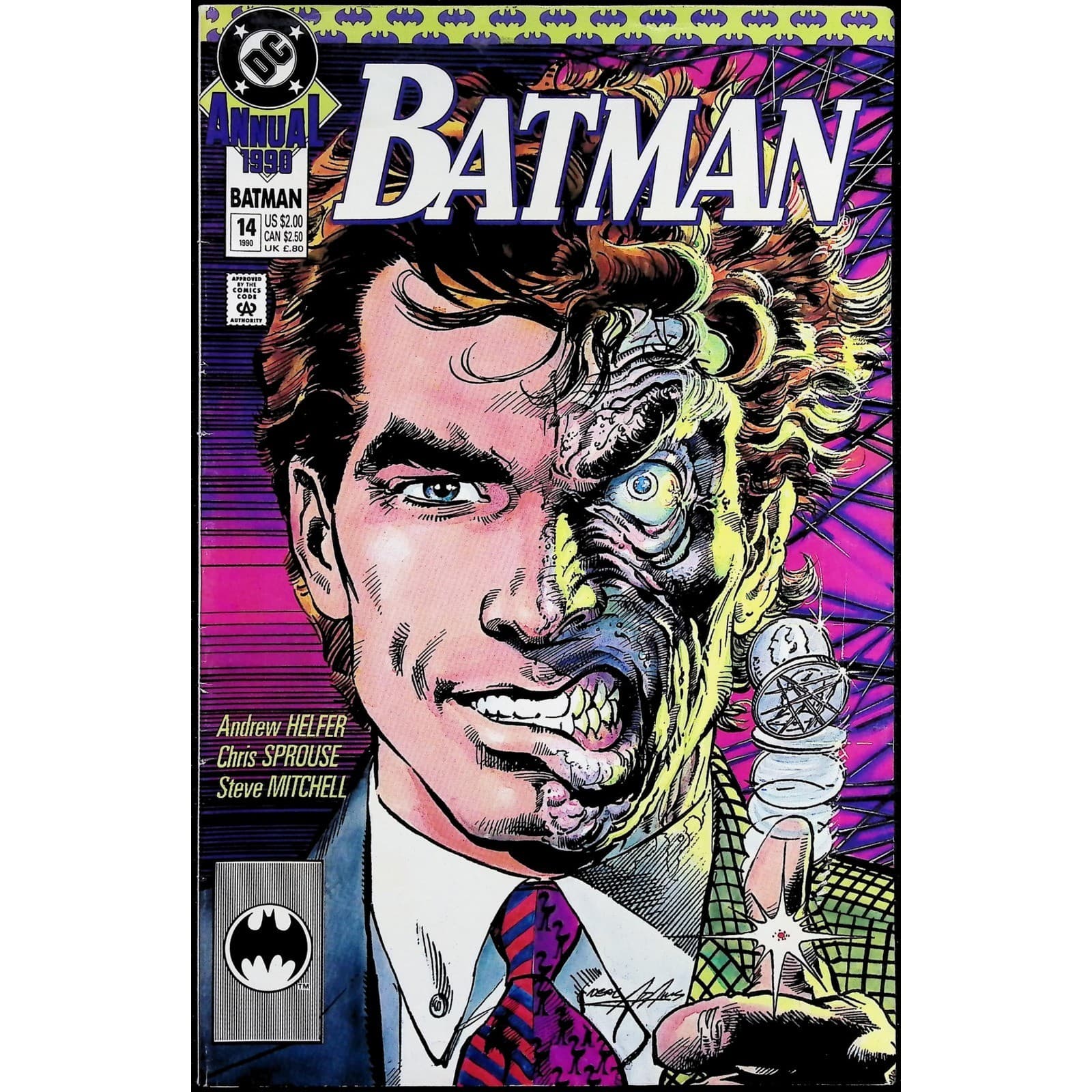 Batman 4X Comic Lot #468 472 477 Annual 14 Shadow Box Idiot Root DC Newsstand - Thumbnail 8