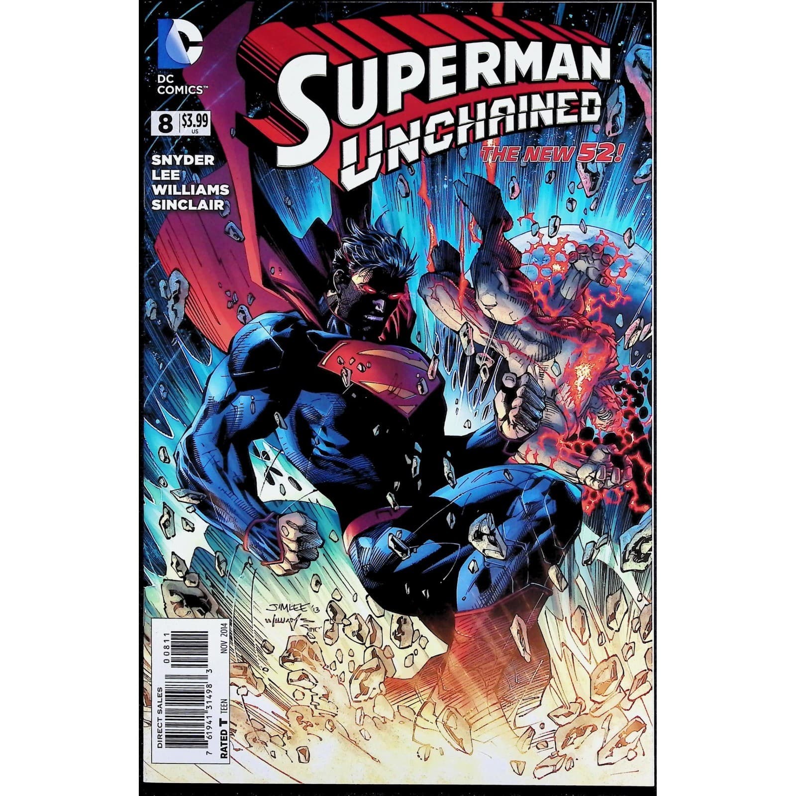 Superman Unchained 8X Comic Lot #1 2 3 5 6 7 8 9 New 52 DC - Thumbnail 13