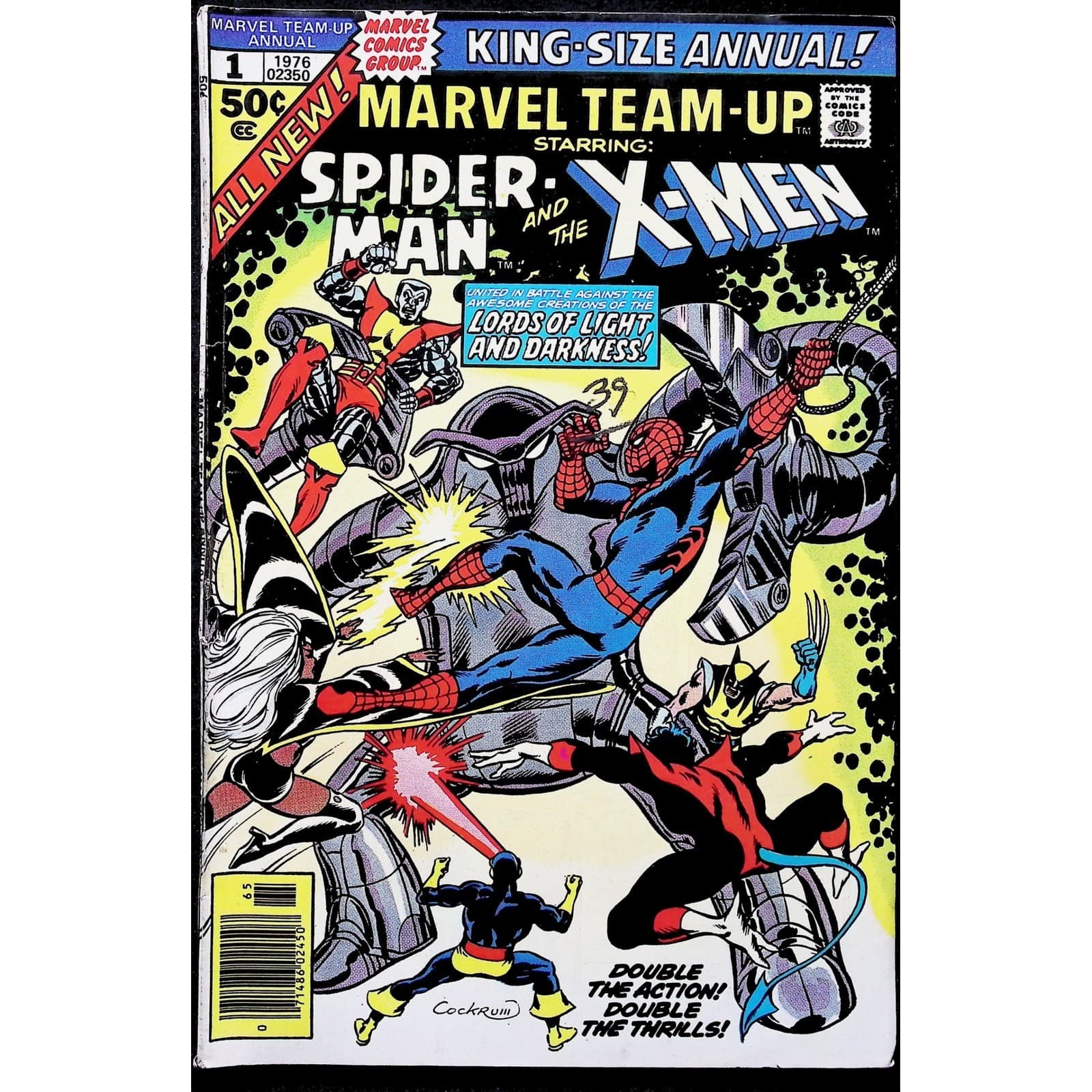 Marvel Comic Lot Marvel Team-Up Annual #1 5 7 Spider-Man X-Men Alpha Flight - Thumbnail 2