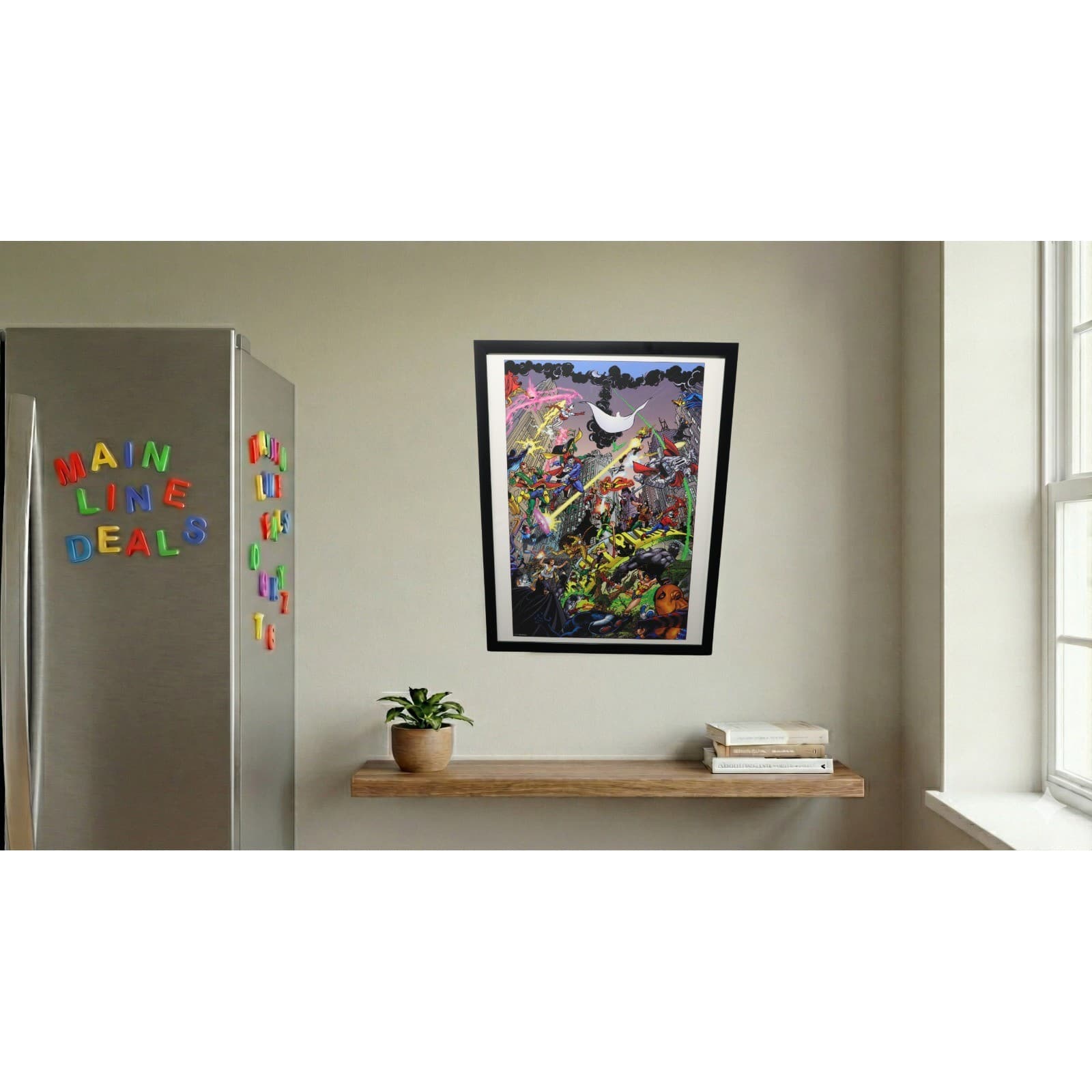 DC Comics Heroes Framed 12x16 Battle Poster Art by George Pérez | DC Comics - Thumbnail 2