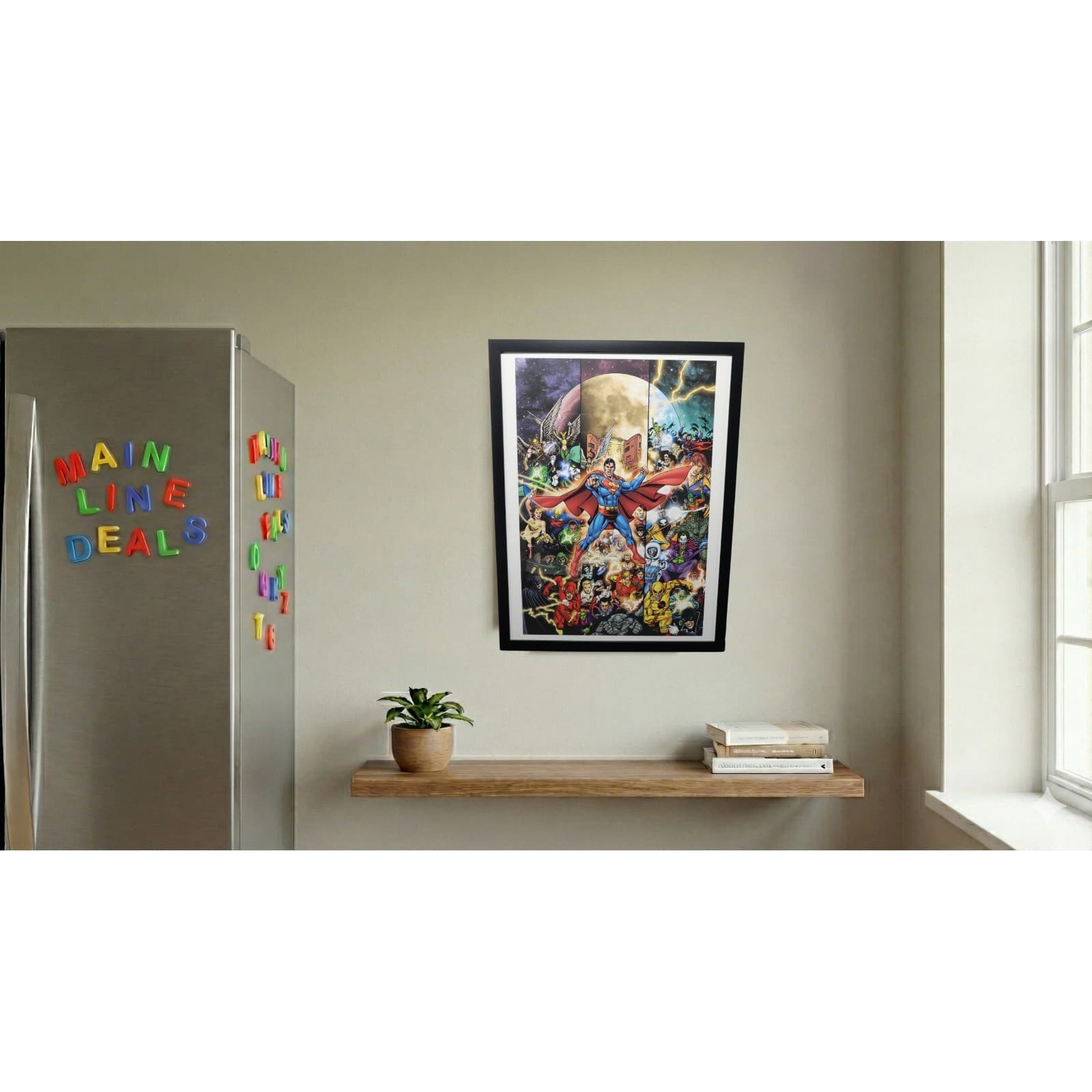 DC Universe Heroes Framed 12x16 Superman Poster Art by George Pérez | DC Comics - Thumbnail 2