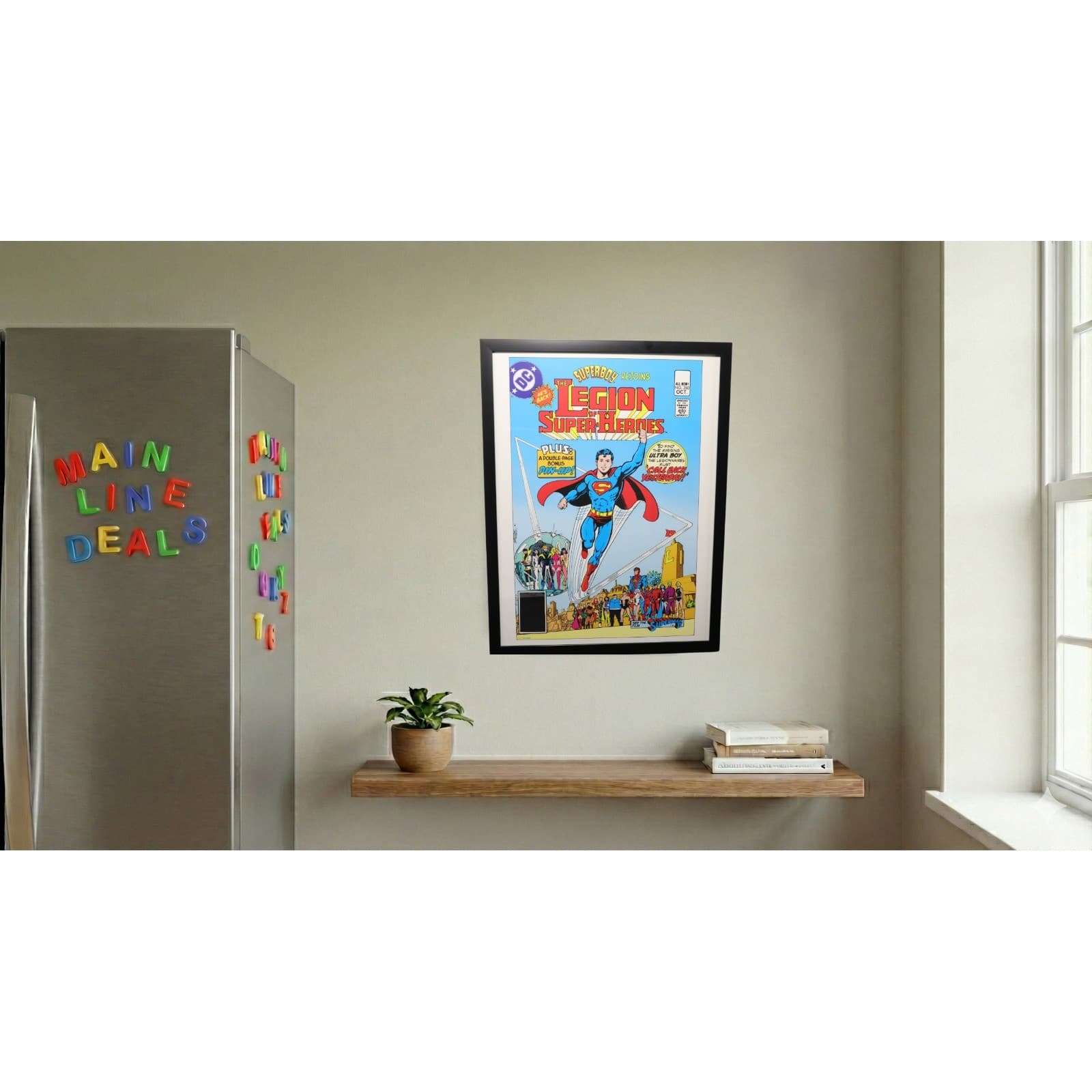 Legion of Super-Heroes #280 Framed 12x16 Superboy Cover Art by Pérez | DC Comics - Thumbnail 2