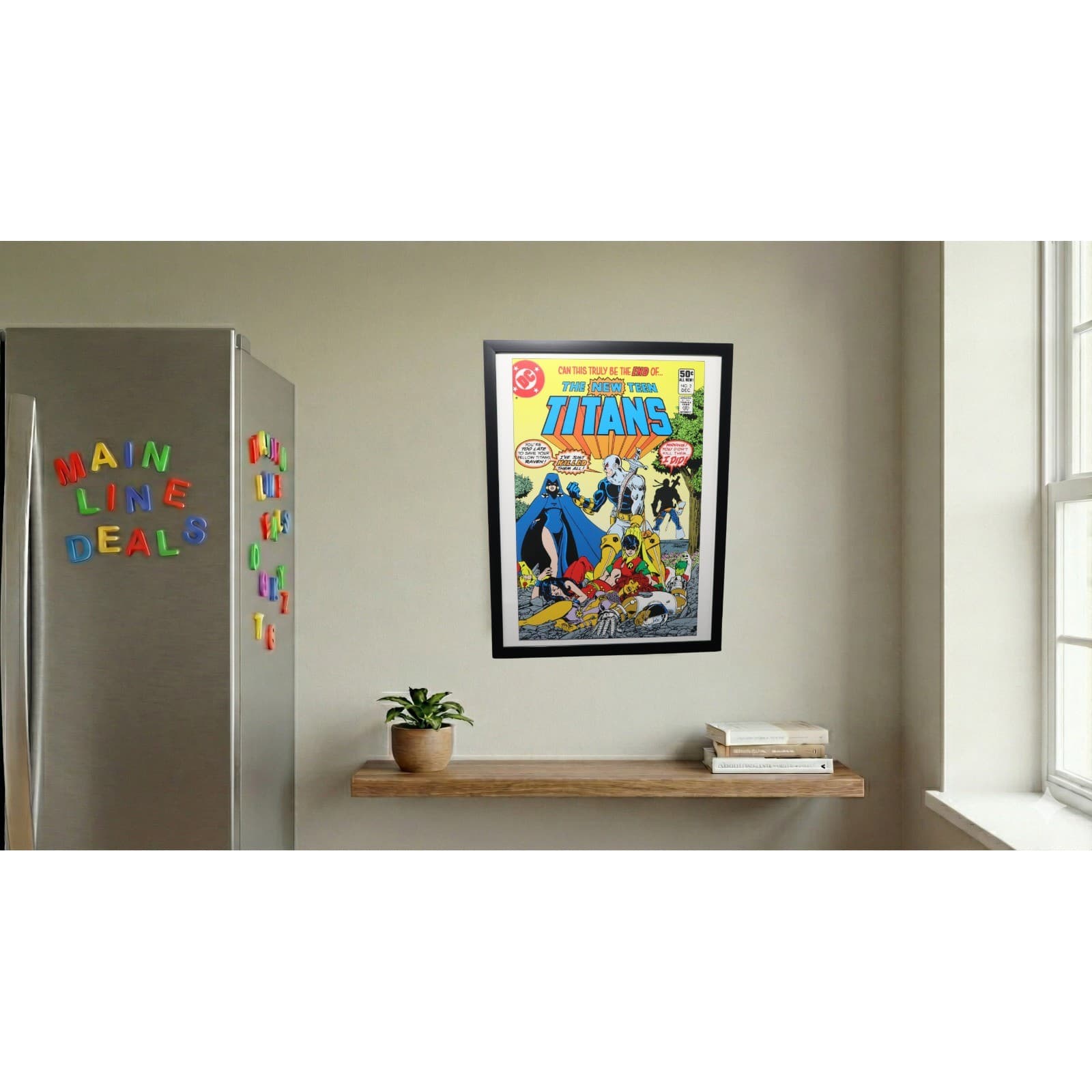 The New Teen Titans #2 Framed 12x16 Deathstroke Cover Art by Pérez | DC Comics - Thumbnail 2