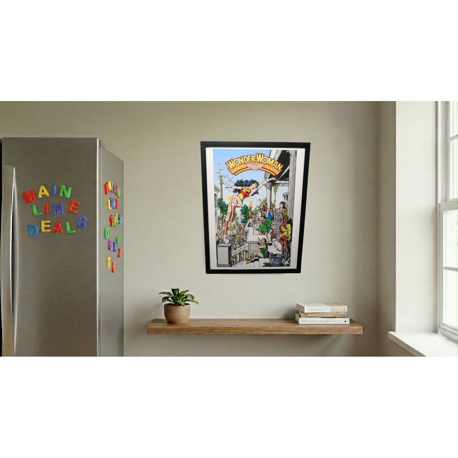 Wonder Woman Framed 12x16 Themyscira Celebration Poster Art by Pérez | DC Comics - Thumbnail 2
