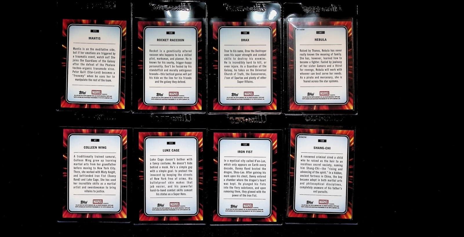 Marvel Guardians of the Galaxy Card Lot Rocket Raccoon Drax Nebula Mantis Cage - Thumbnail 2