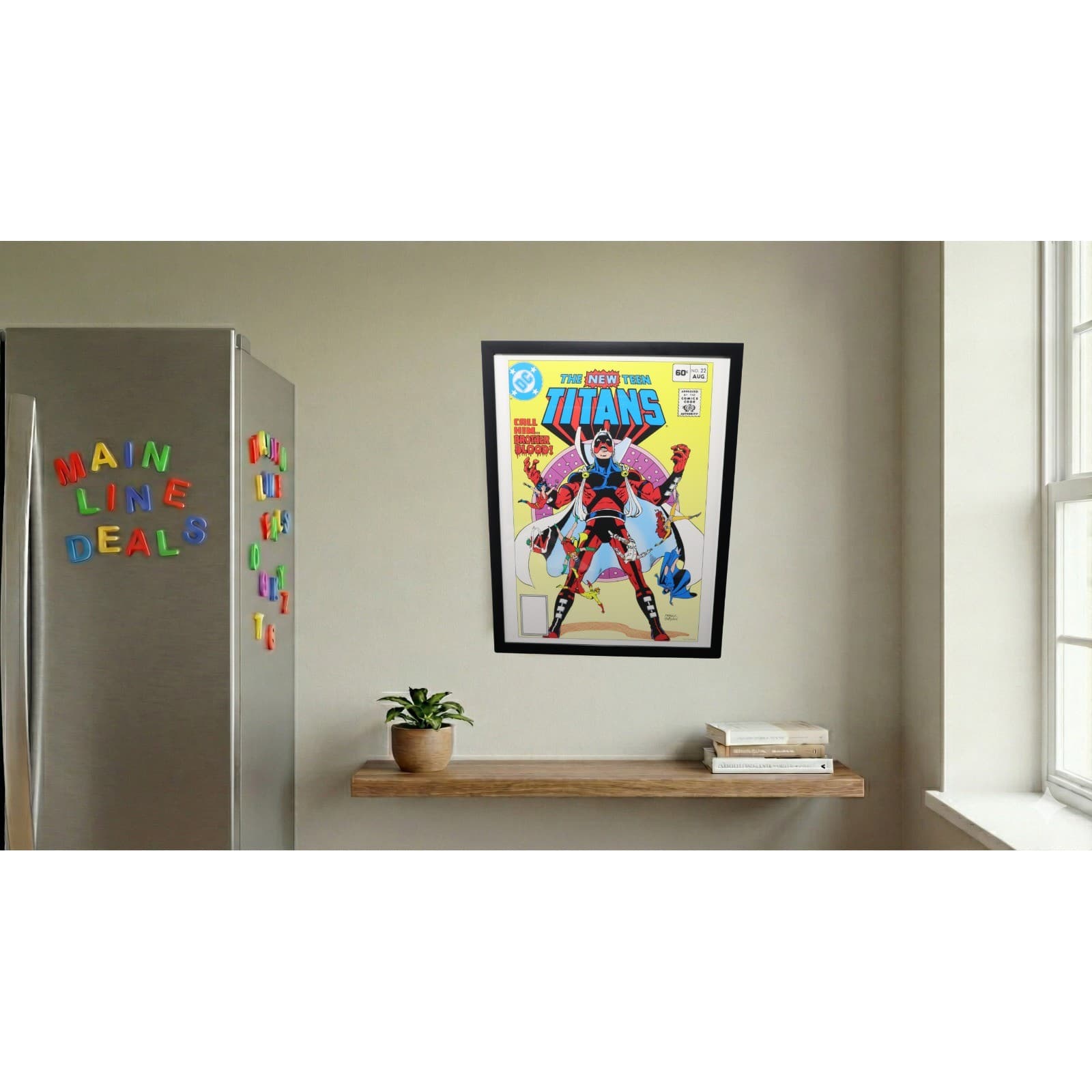 The New Teen Titans #22 Framed 12x16 Brother Blood Cover Art by Pérez DC Comics - Thumbnail 2