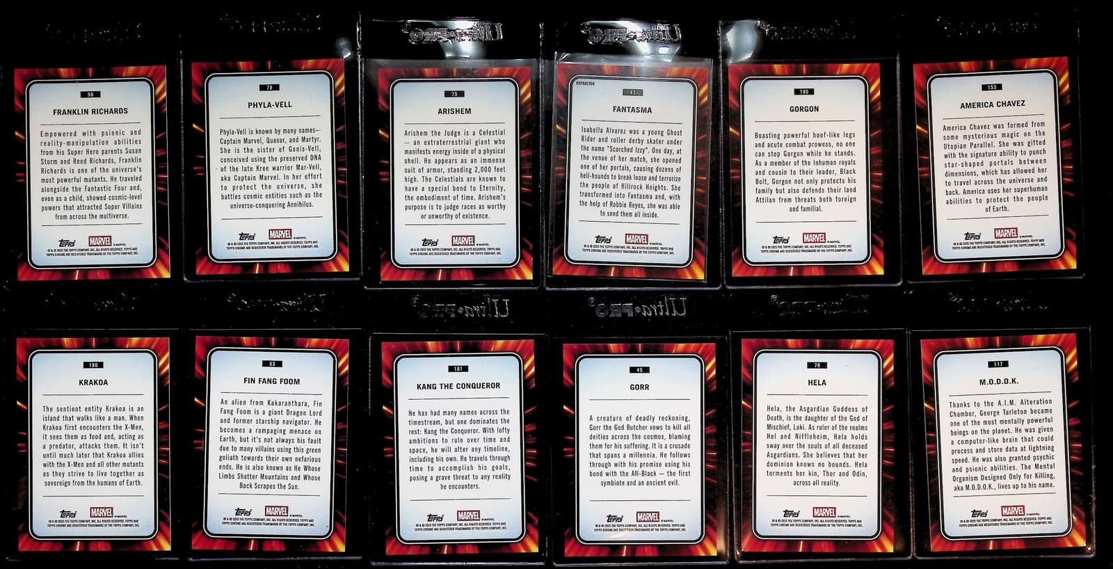 2022 Marvel Topps Chrome Card Lot Set Phantasma Kang Hela Gorr Chavez MODOK Foom - Thumbnail 2