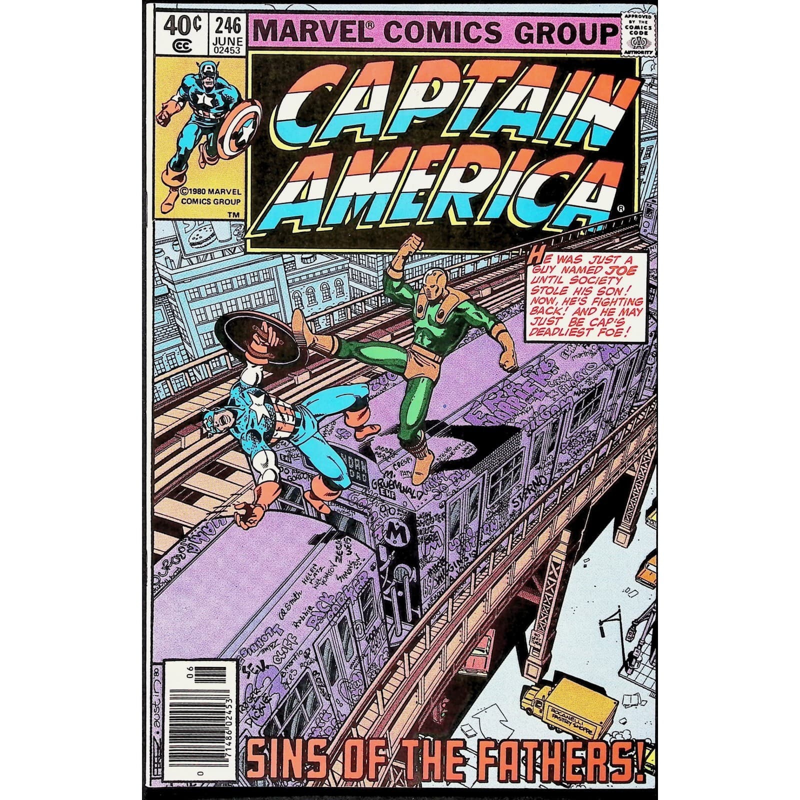 Captain America, Vol. 1 3X Comic Lot #240B 245B 246B Marvel Comics Newsstand - Thumbnail 6