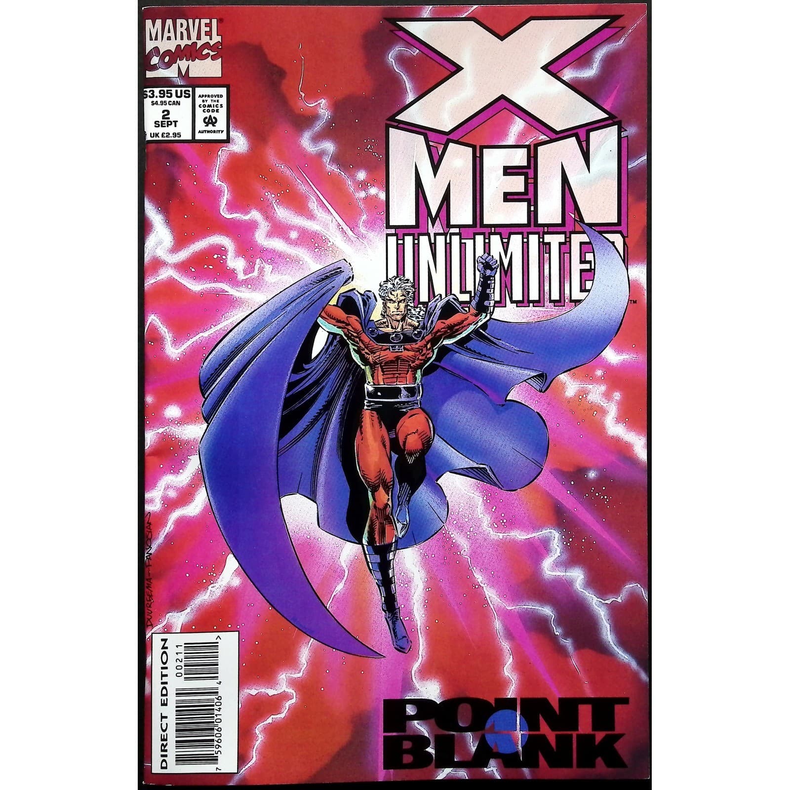 X-Men Unlimited #1 2 3 11 Newsstand Marvel 1993 1996 Magneto Rogue 3x Comic Lot - Thumbnail 3