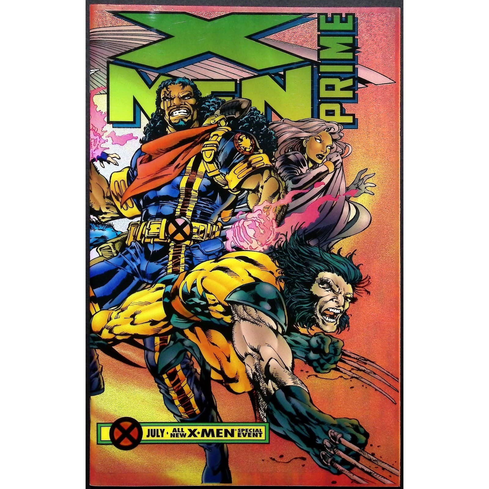 Marvel Comic Book 3x Lot X-Men Alpha Omega Prime Chromium Foil Age of Apocalypse - Thumbnail 2