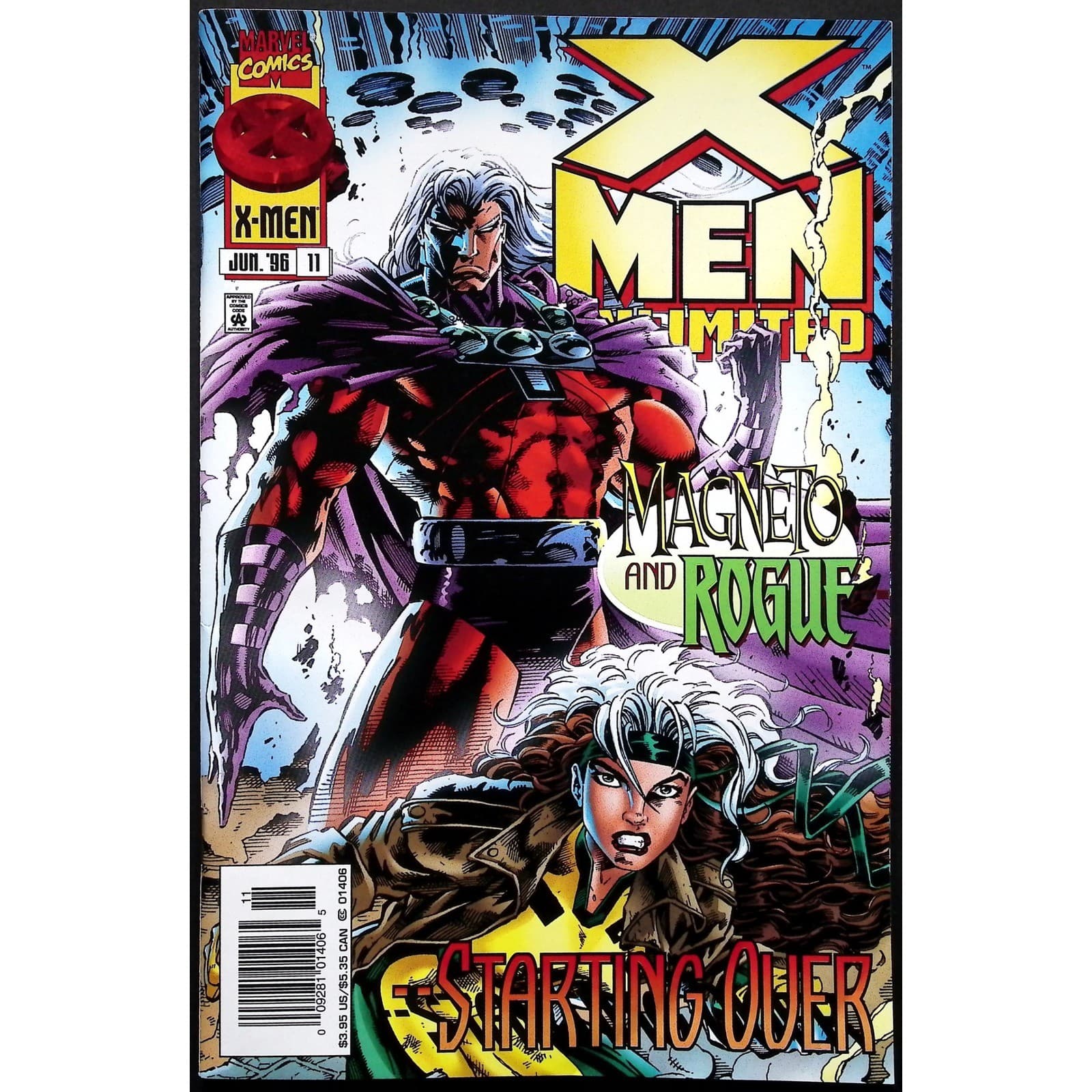 X-Men Unlimited #1 2 3 11 Newsstand Marvel 1993 1996 Magneto Rogue 3x Comic Lot - Thumbnail 4