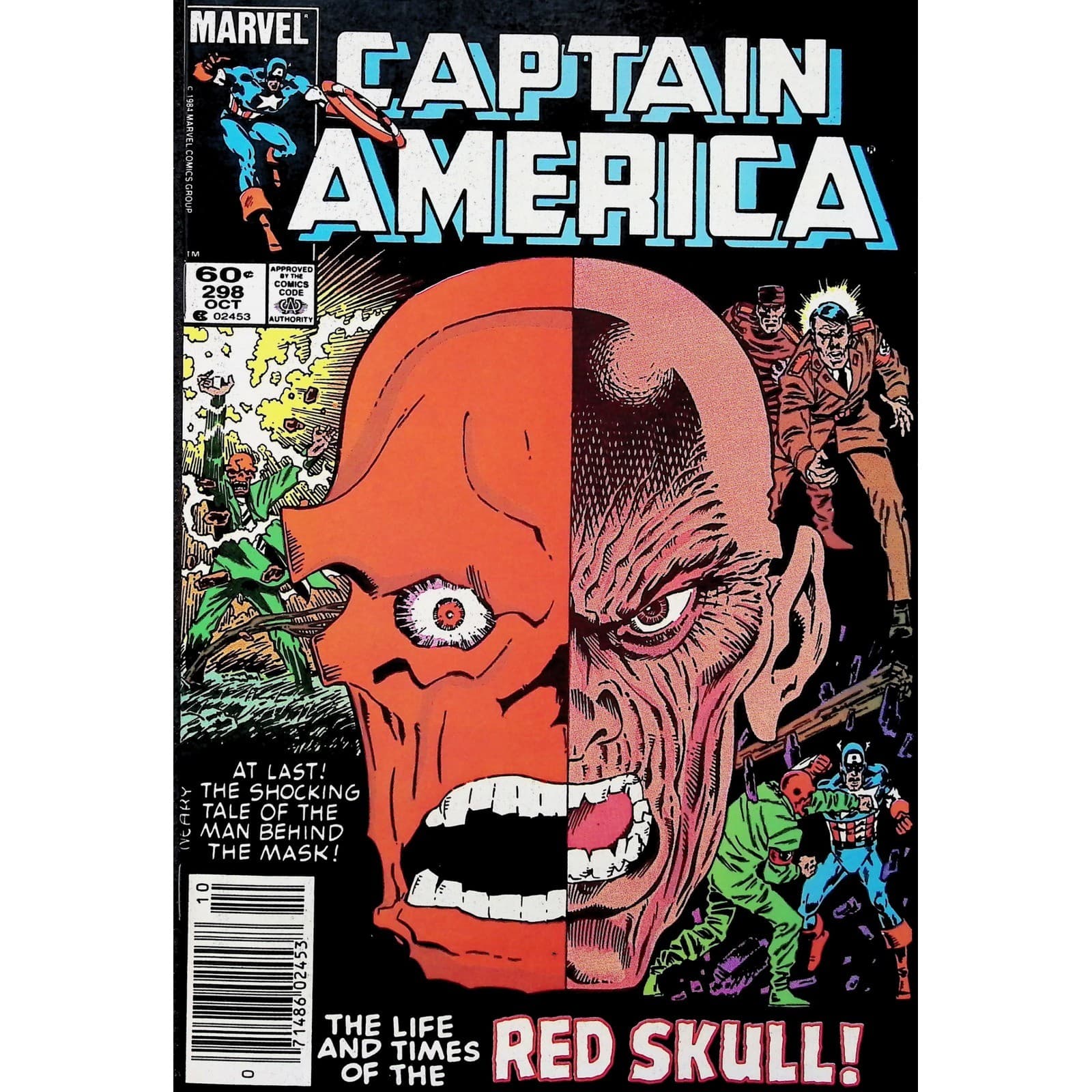 Captain America 3X Comic Lot #284 285 298 Newsstand Origin Red Skull Marvel - Thumbnail 6