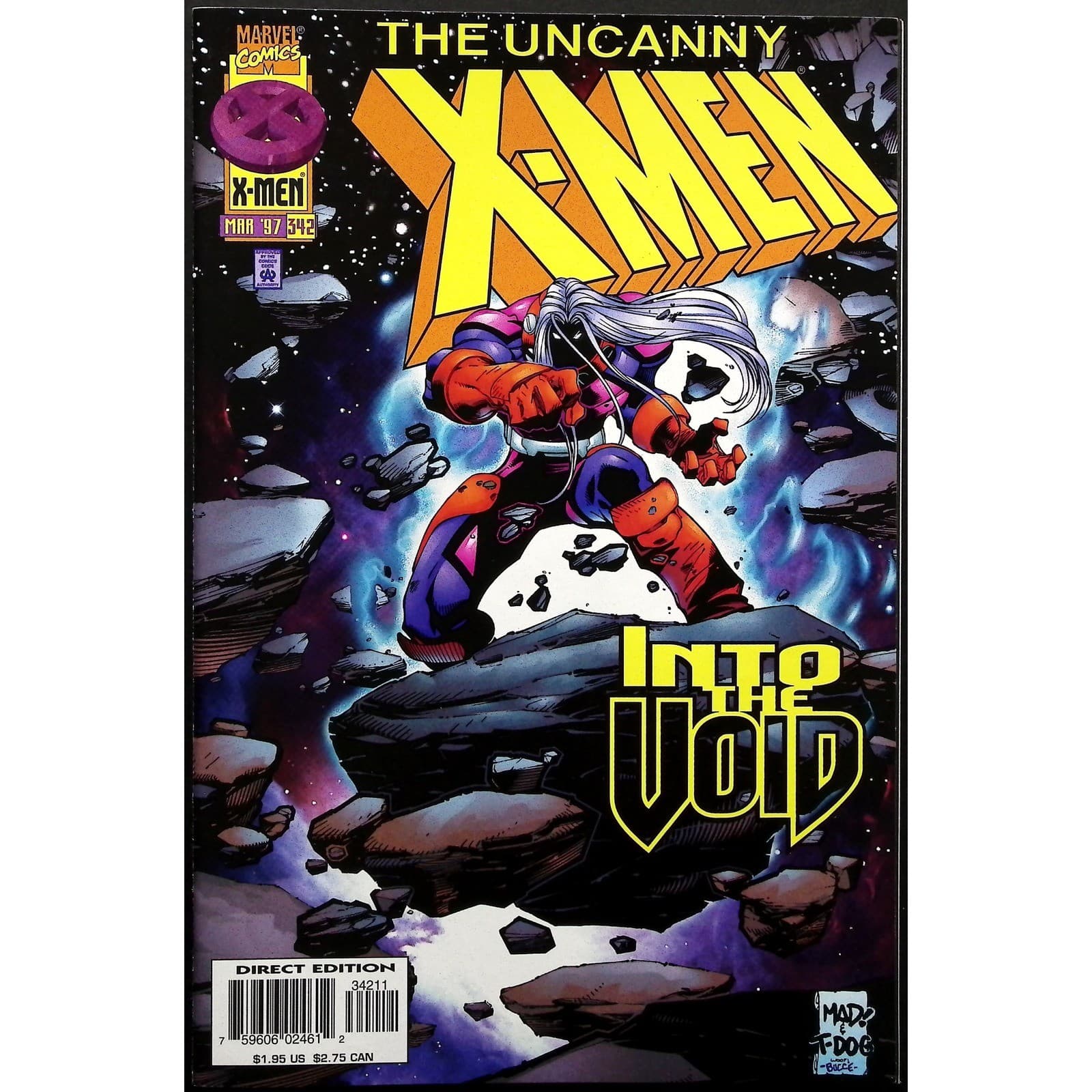 Uncanny X-Men #340-344 Marvel Comics 1997 Joe Madureira Rogue Gladiator 5x Lot - Thumbnail 2