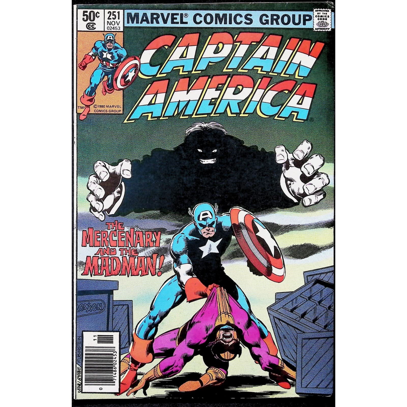 Captain America 4X Comic Lot #251 257 259 263 Newsstand Marvel Doc Ock Hulk - Thumbnail 2