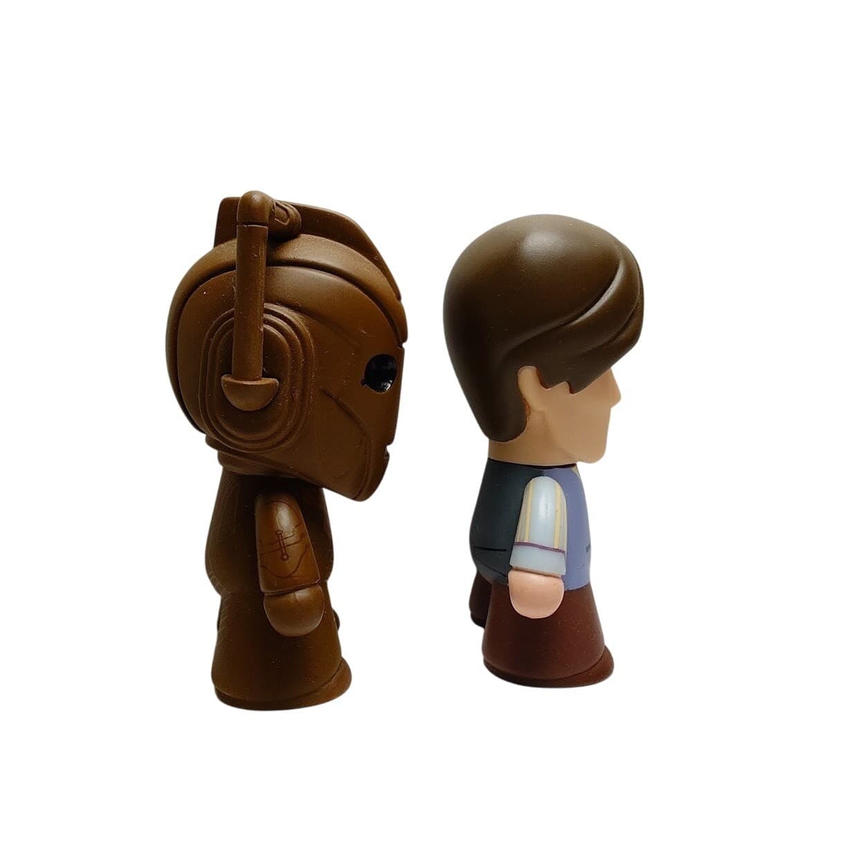 Doctor Who TITANS 11th Doctor Matt Smith Cyberman Vinyl Figure Lot BBC Collectib - Thumbnail 2